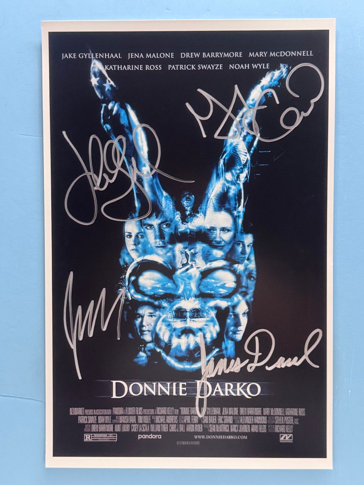 DONNIE DARKO MOVIE POSTER 11x17 SIGNED BY 4 AUTHENTICATED wCOA 
