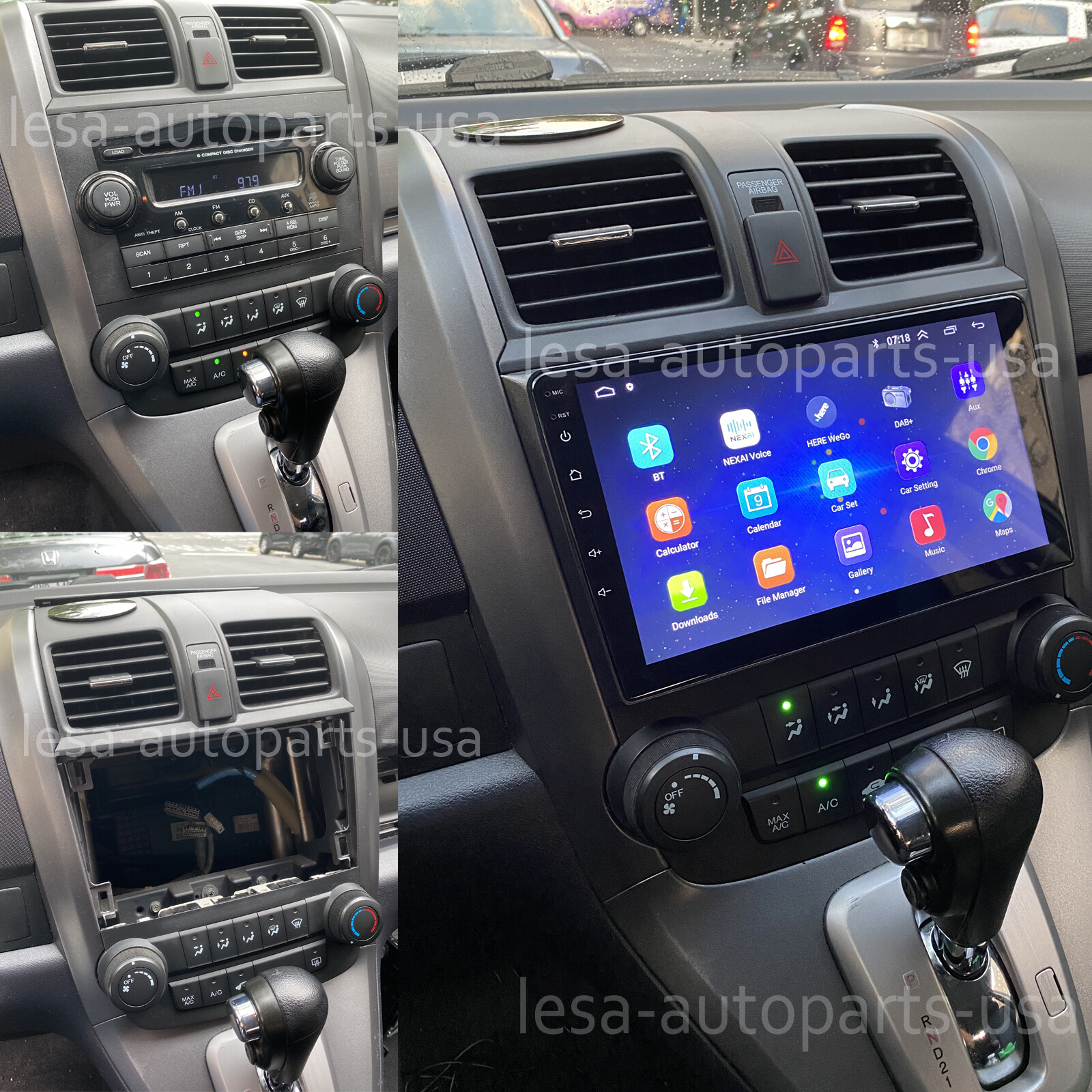 For Honda CRV 2007-2011 Android 13 Apple Carplay Car Stereo 4+64GB Radio GPS AHD