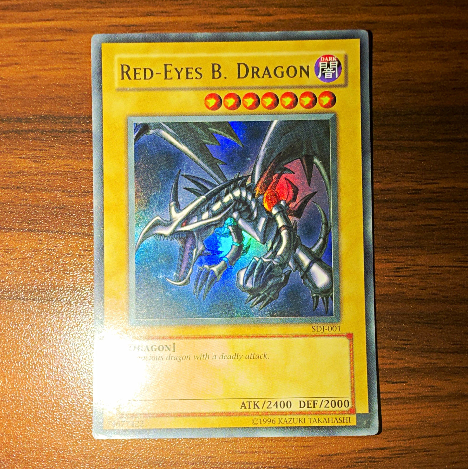 Konami Yu-Gi-Oh Red-Eyes B. Dragon SDJ-001 Ultra Rare Holo English