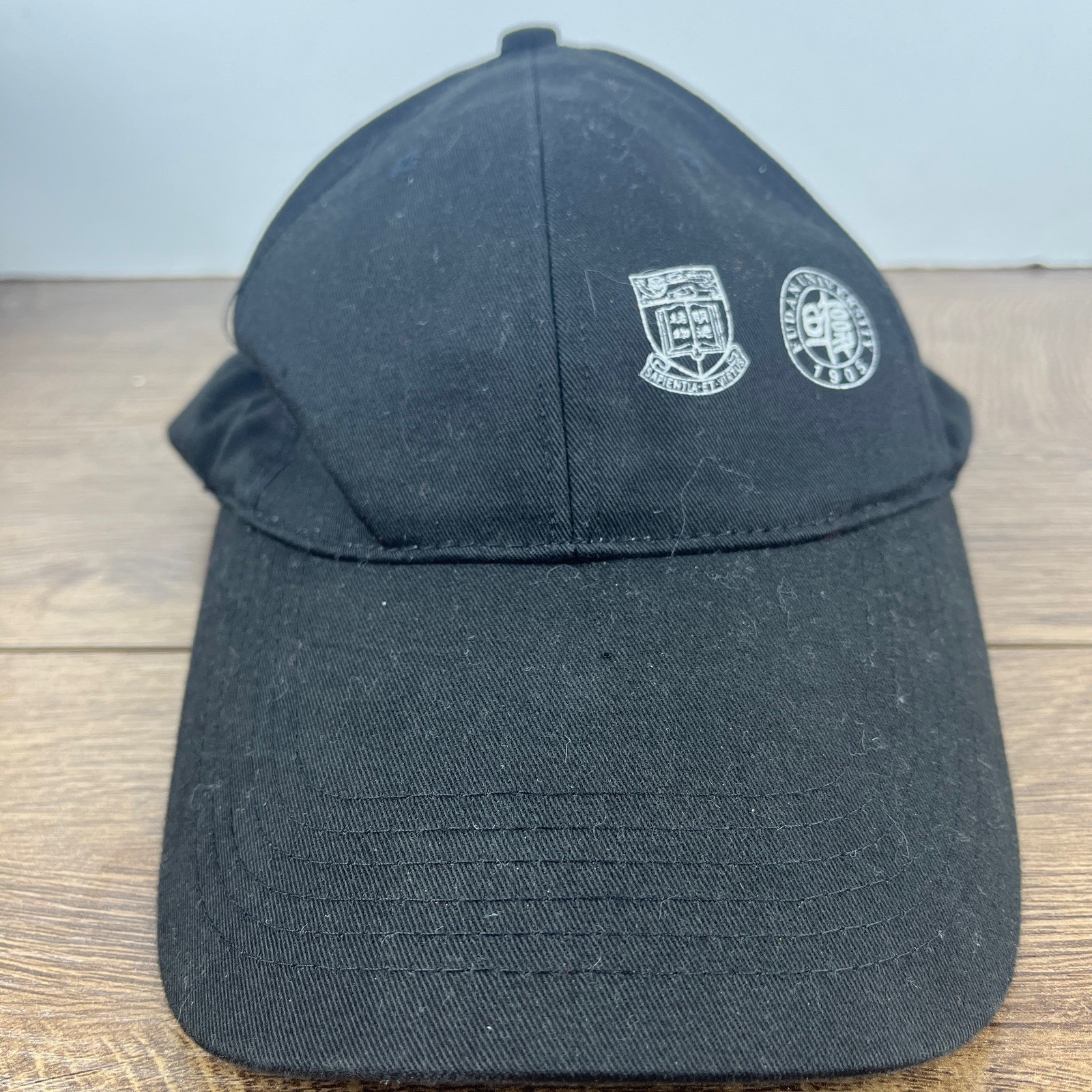 Fudan University Hat 1905 Black Hat Adjustable Adult Size Hat Black Cap