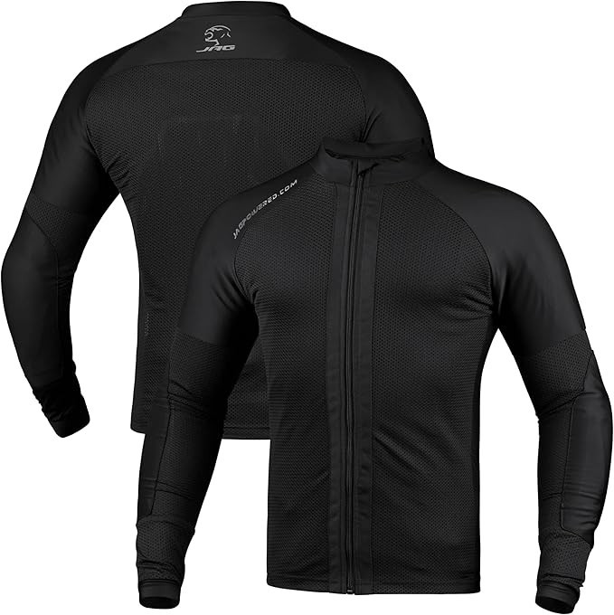 J.A.G. Motorcycle Mesh Shirt for Men with CE Certified Protective Padded Armors