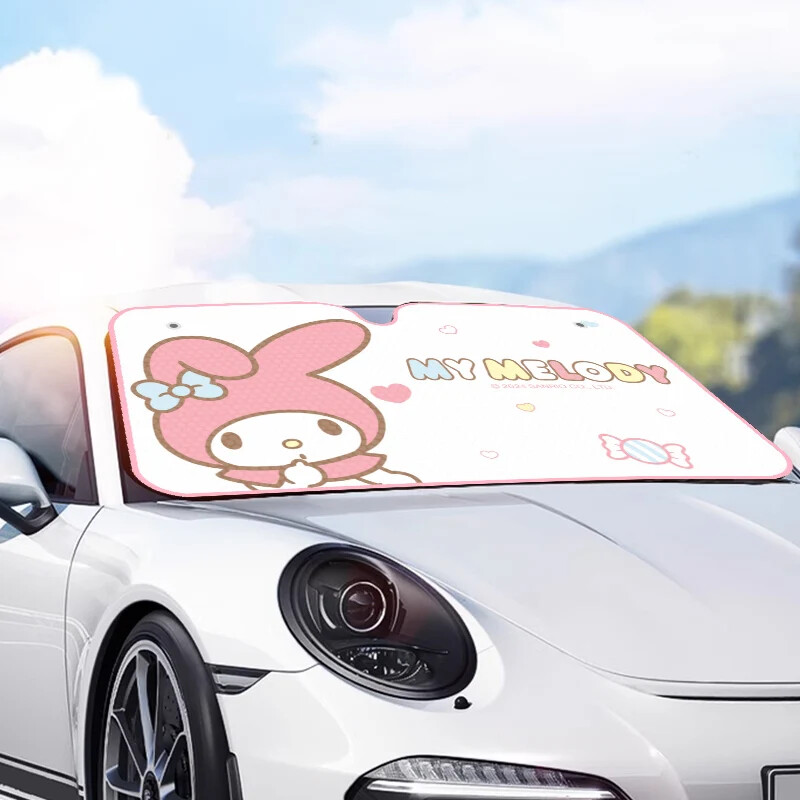 Sanrio My Melody Car Sunshade  Accessories White