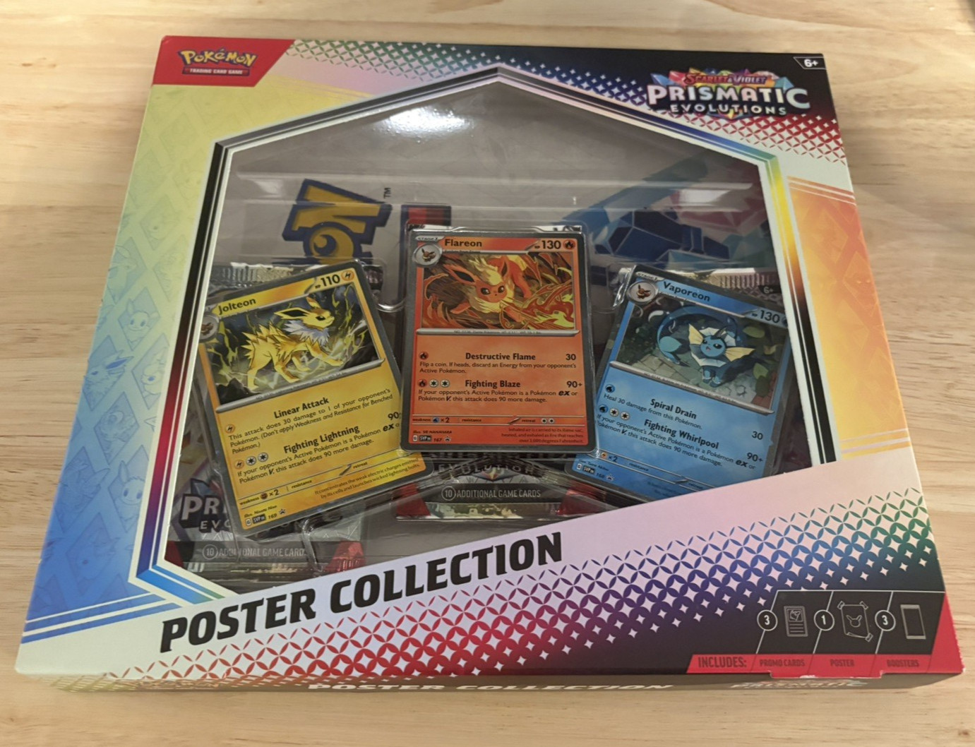 Pokemon TCG SV8.5 Prismatic Evolutions Poster Collection Box Factory - SEALED Pokemon TCG SV8.5 Prismatic Evolutions Poster Collection Box Factory - SEALED