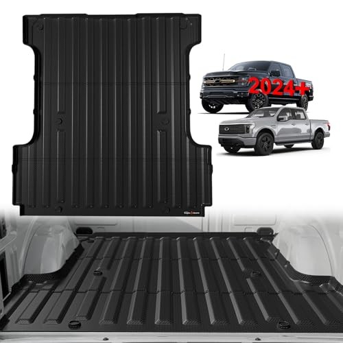 TripleAliners Truck Mat Compatible with 2024-2026 Ford F150 & Lightning 5.5FT