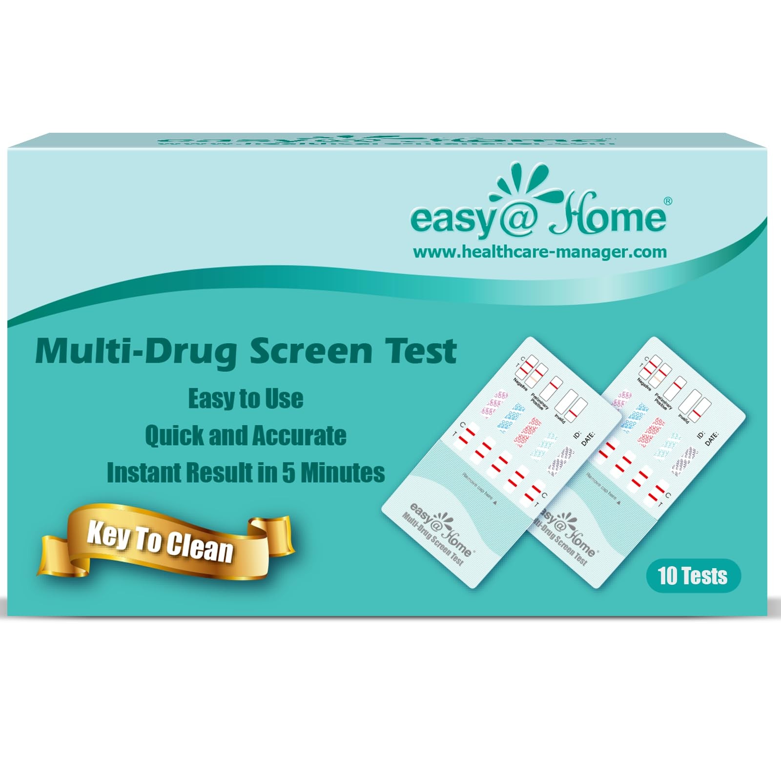 Easy@Home 5 Panel Drug Test Kit - 10 Pack Easy@Home 5 Panel Drug Test Kit - 10 Pack