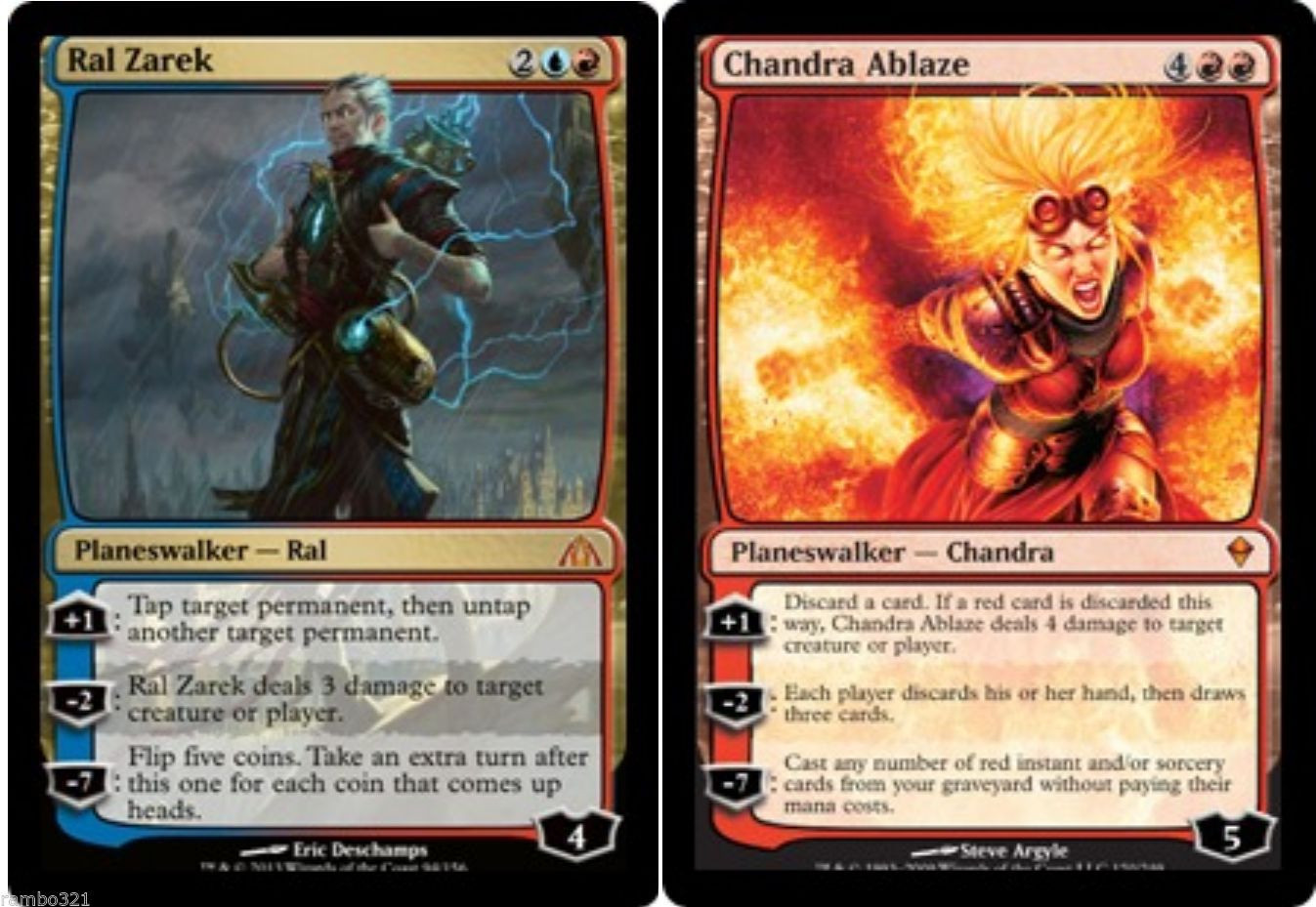 Ral Zarek x1 & Chandra Ablaze  x1 + 20 Random Rares MTG Gift Set  XMAS present