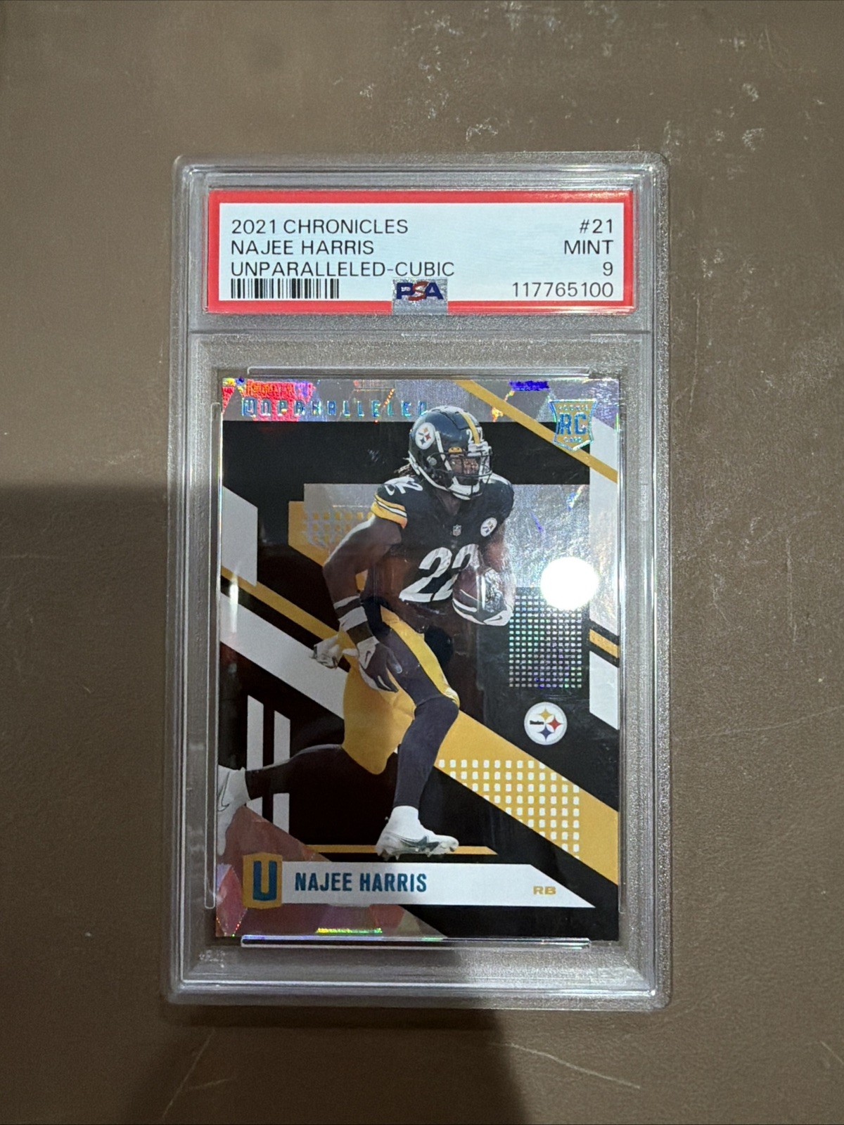 2021 Panini Chronicles - Unparalleled Najee Harris #UNP-21 Impact /25 (RC)