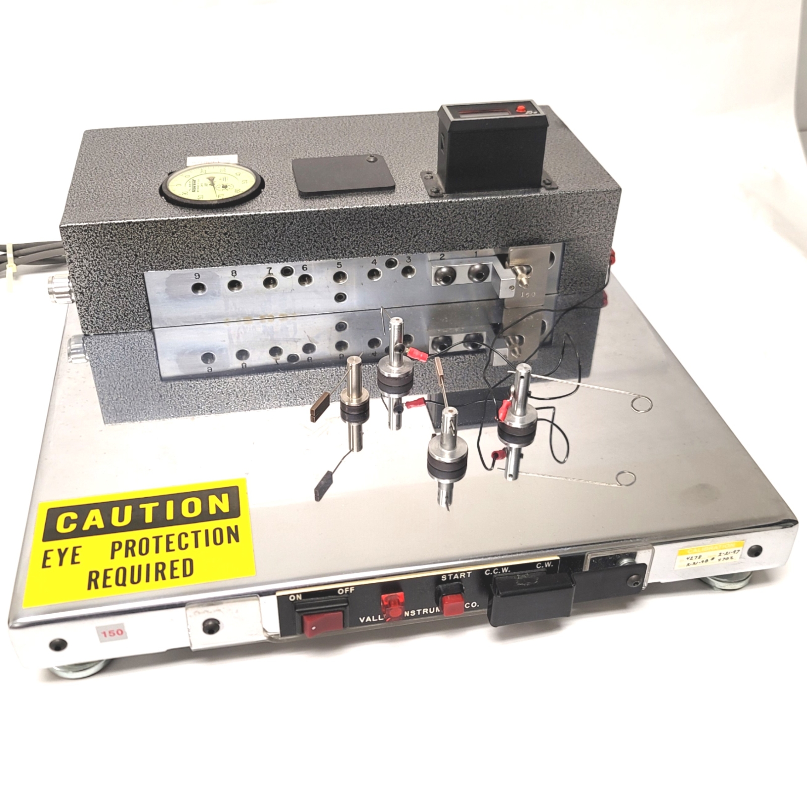 Valley Instruments 100.40 Rotating Beam Wire Fatigue Tester 0.002-0.04\