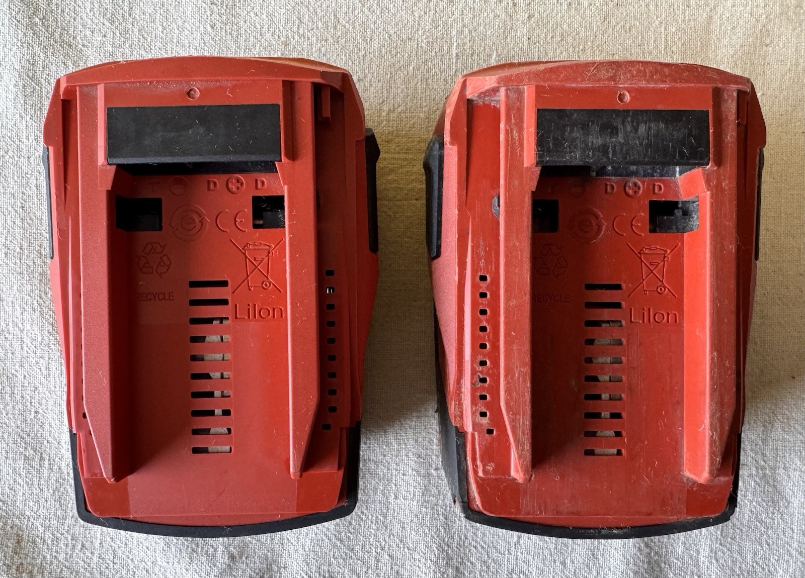 Lot of 2 Hilti B22/4.0 Li-Ion Lithium Batteries 21.6v 4Ah Lot of 2 Hilti B22/4.0 Li-Ion Lithium Batteries 21.6v 4Ah