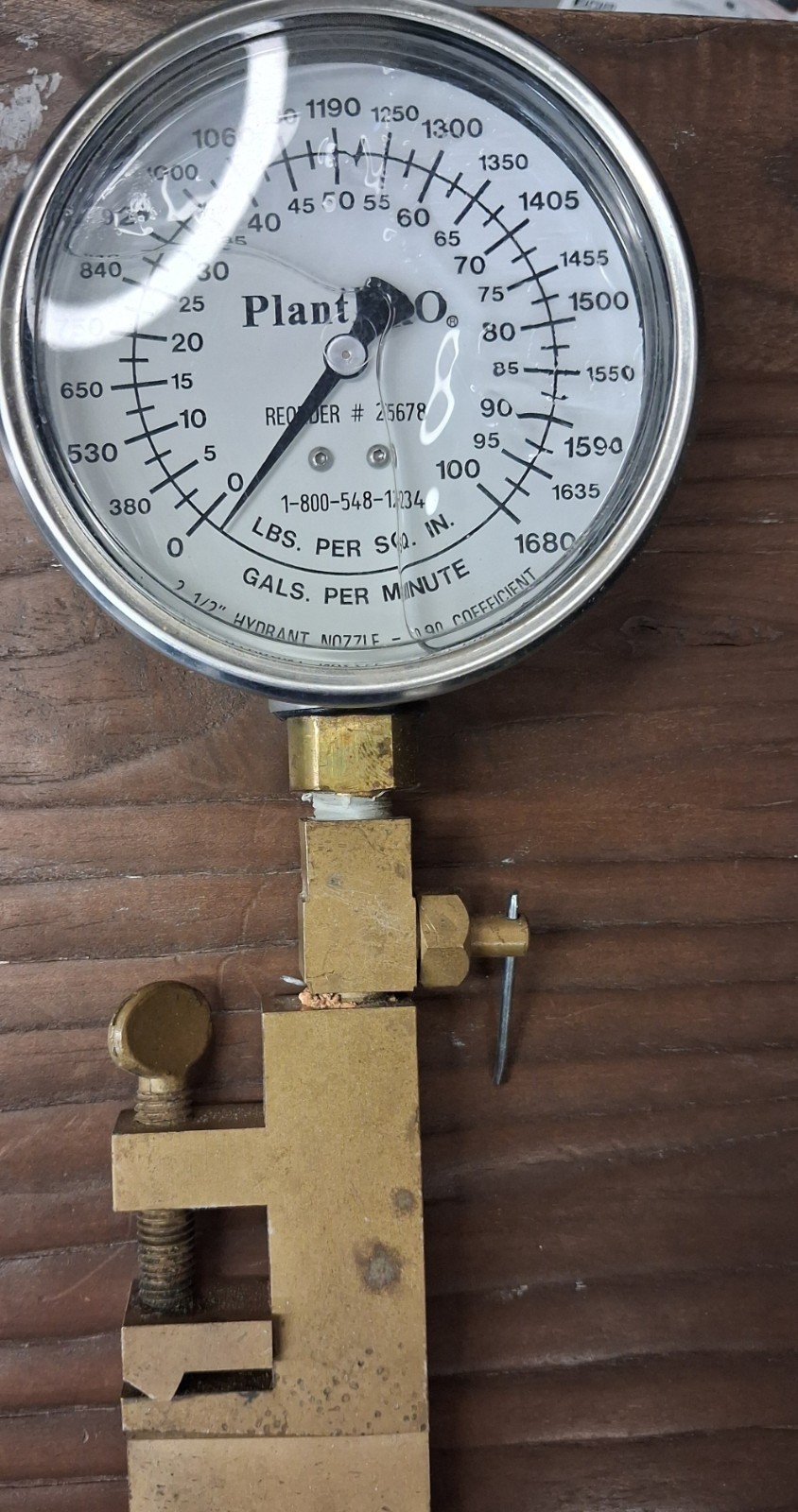 USA BlueBook 25678 Hydrant Flow Test Gauge 0-100 PSI 0-1680 GPM 2.5