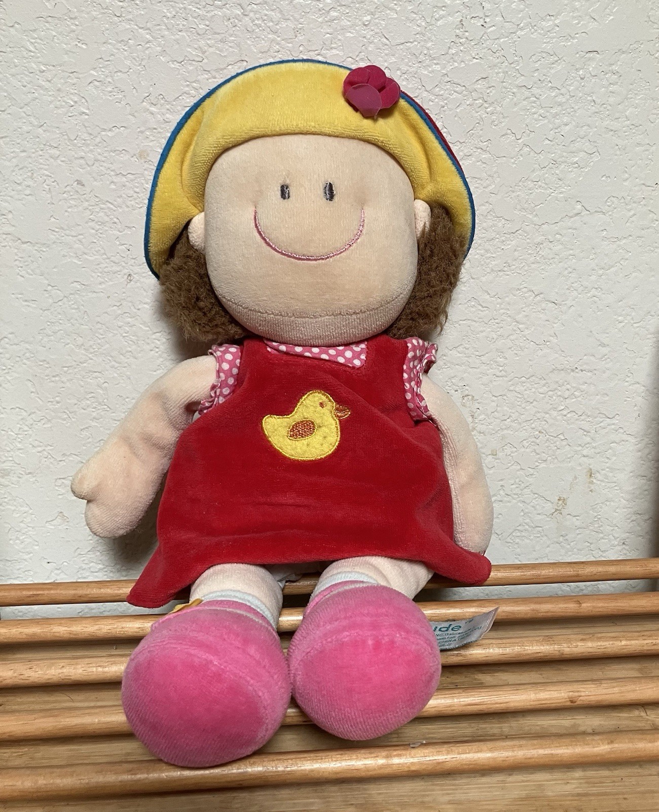 Russ Berrie Dollies 14” Plush Lovey Soft Baby Doll Gertrude Duck, Chick Shirt Russ Berrie Dollies 14” Plush Lovey Soft Baby Doll Gertrude Duck, Chick Shirt