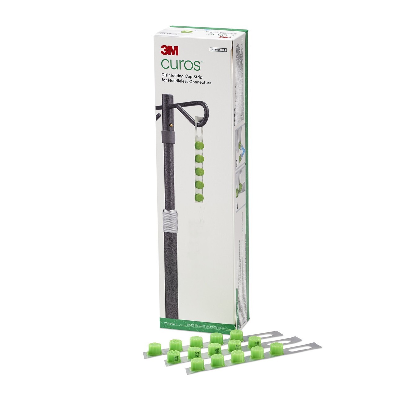 3M Curos Disinfecting Cap for Ports, PICC, IV Needleless Connectors - 50 ct