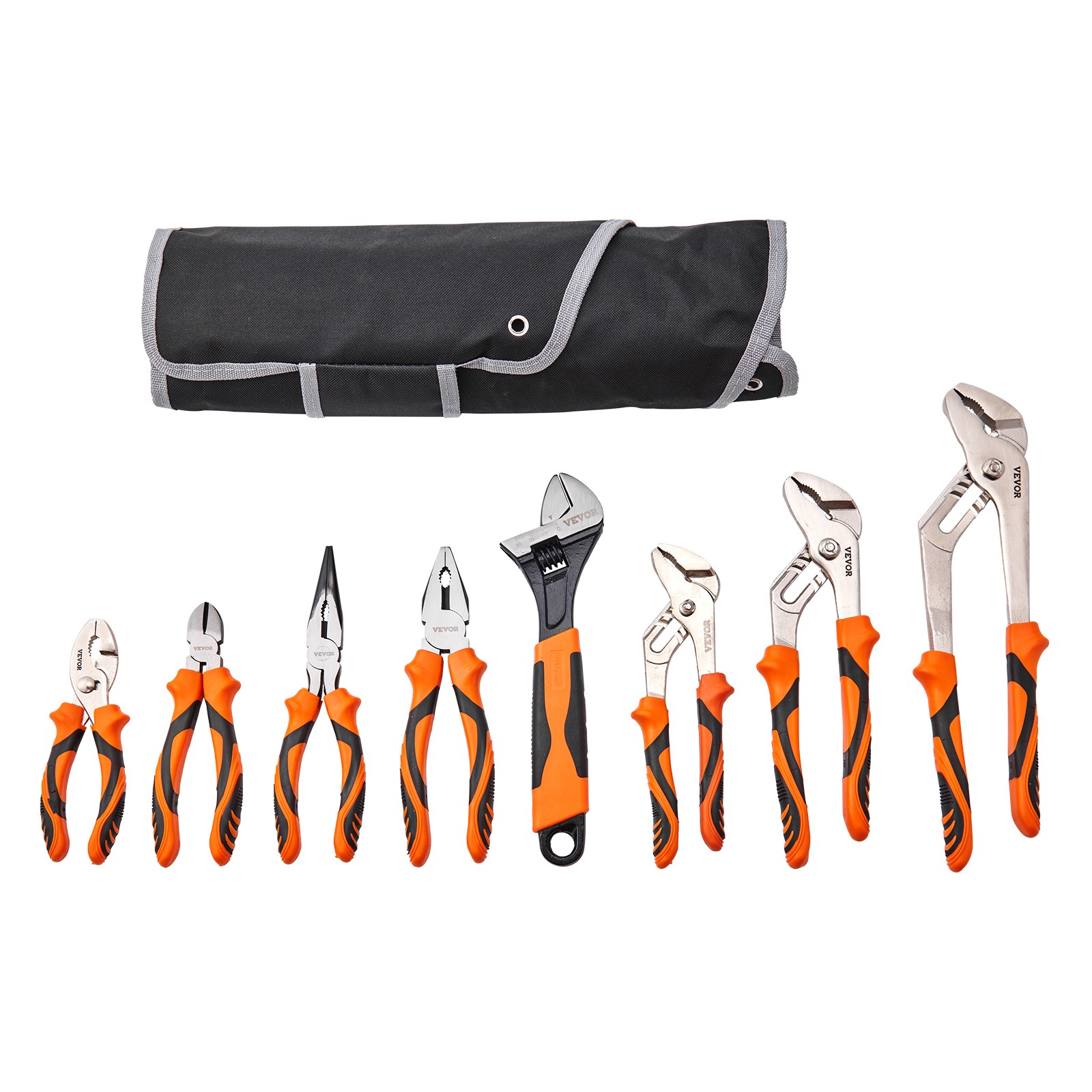 VEVOR Pliers Set Groove Joint Pliers 8-Piece High Carbon Steel 12\