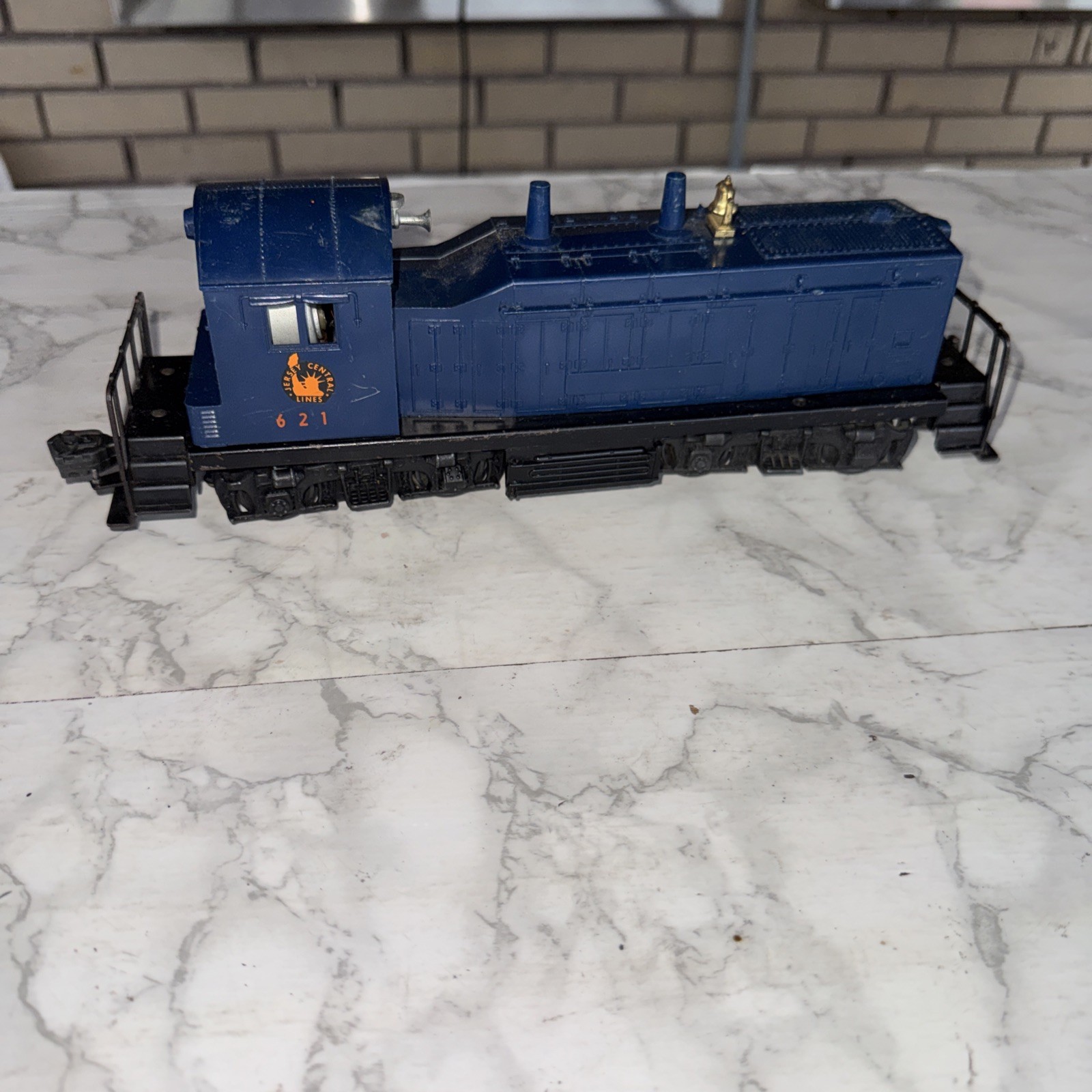 Vintage Lionel O Gauge Jersey Central Lines Blue Engine #621 - UNTESTED Vintage Lionel O Gauge Jersey Central Lines Blue Engine #621 - UNTESTED