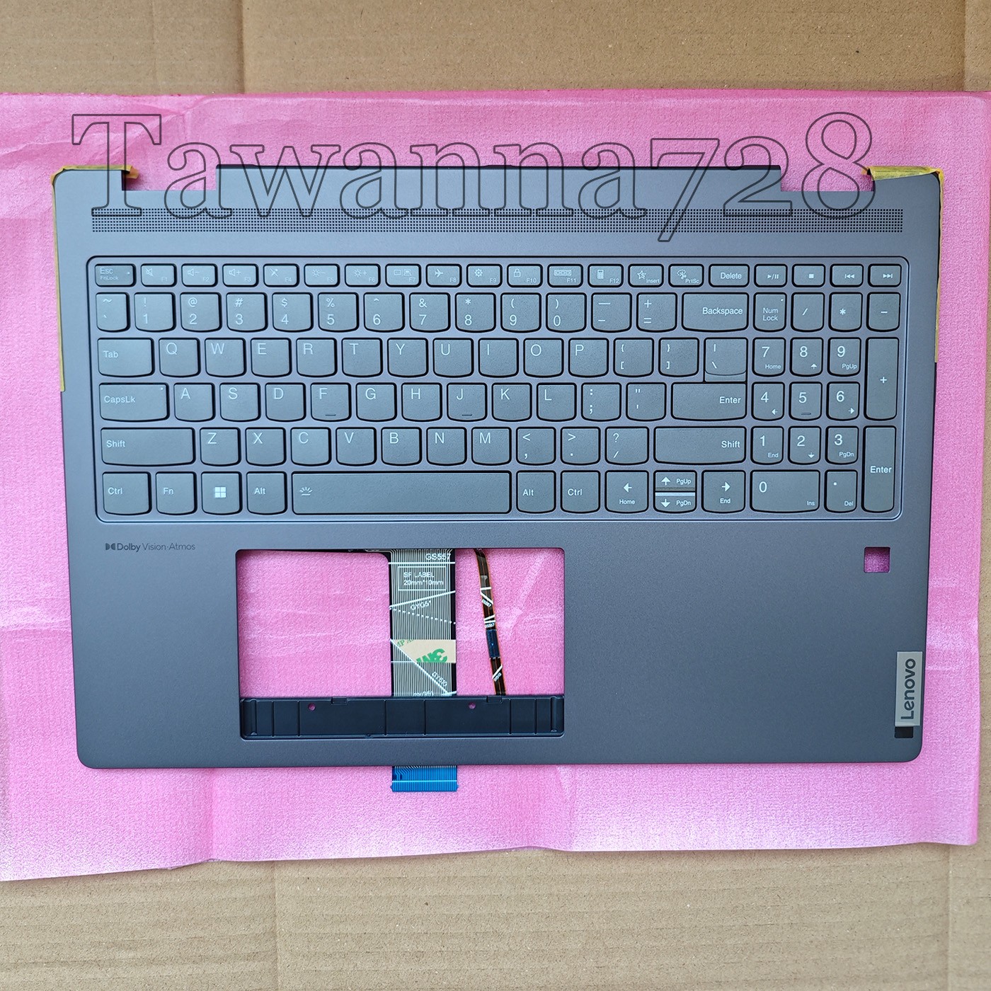 New 5CB1L31865 For Lenovo Yoga 7 16IRL8 Type 82YN Palmrest Keyboard Cover Gray New 5CB1L31865 For Lenovo Yoga 7 16IRL8 Type 82YN Palmrest Keyboard Cover Gray