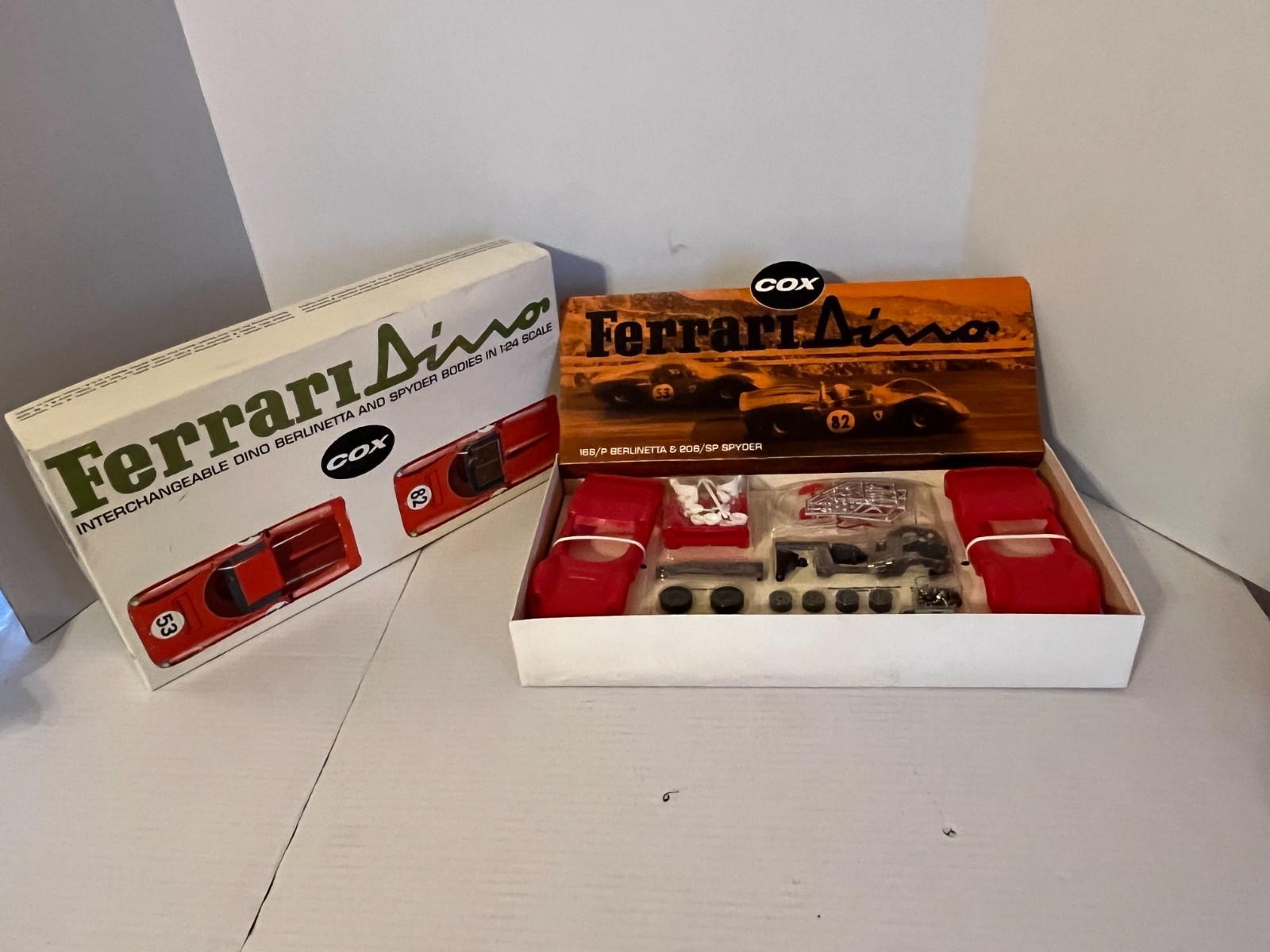 Cox Ferrari Dino 1/24 Scale Sidewinder Slot Car NEW OLD STOCK