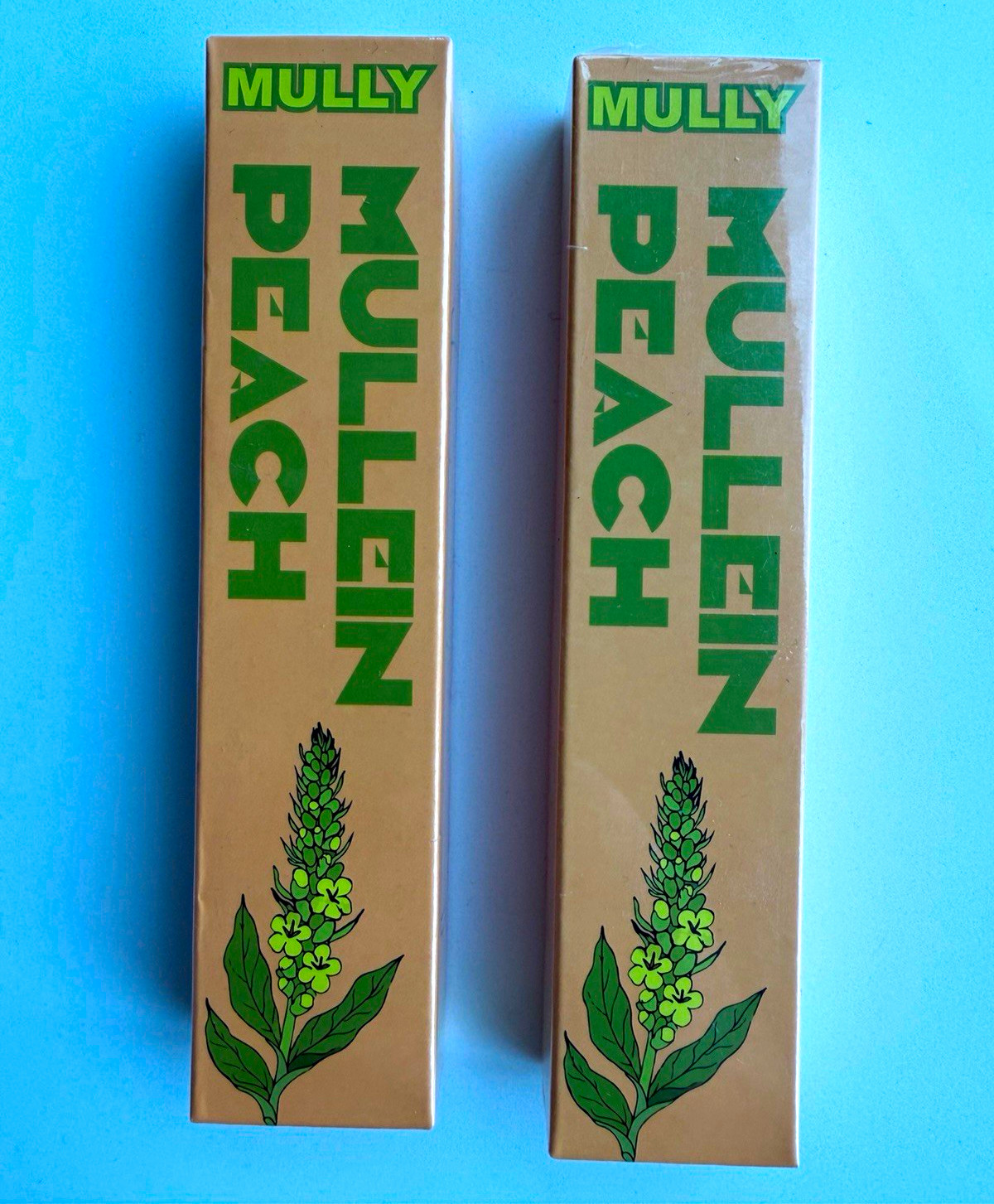 MULLY Mullein Peach Aroma Diffuser 500 Inhalations 2 Pack 100% Natural
