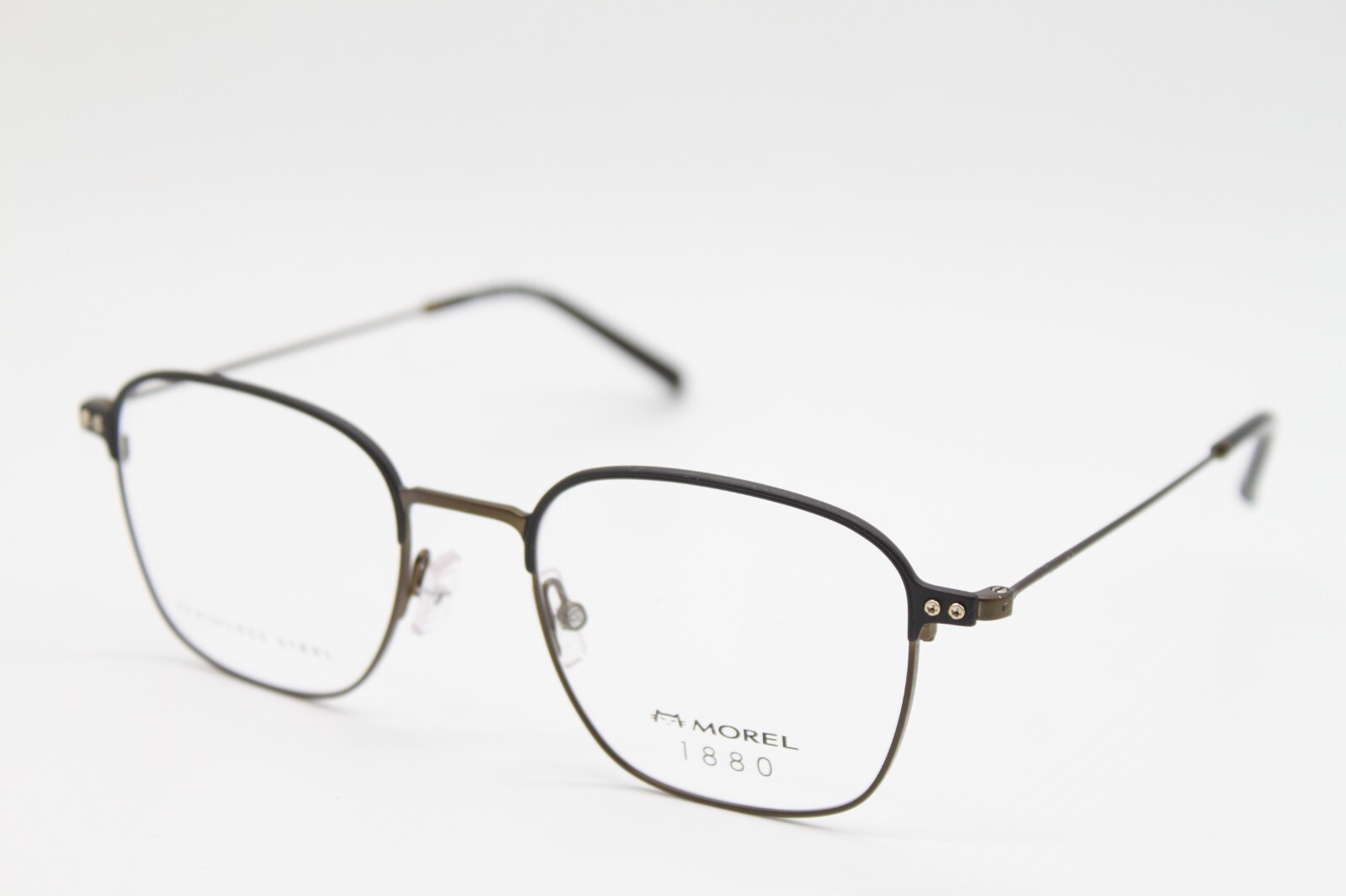 NEW MOREL 1880 60129M ND09 BROWN BLACK AUTHENTIC EYEGLASSES 51-20