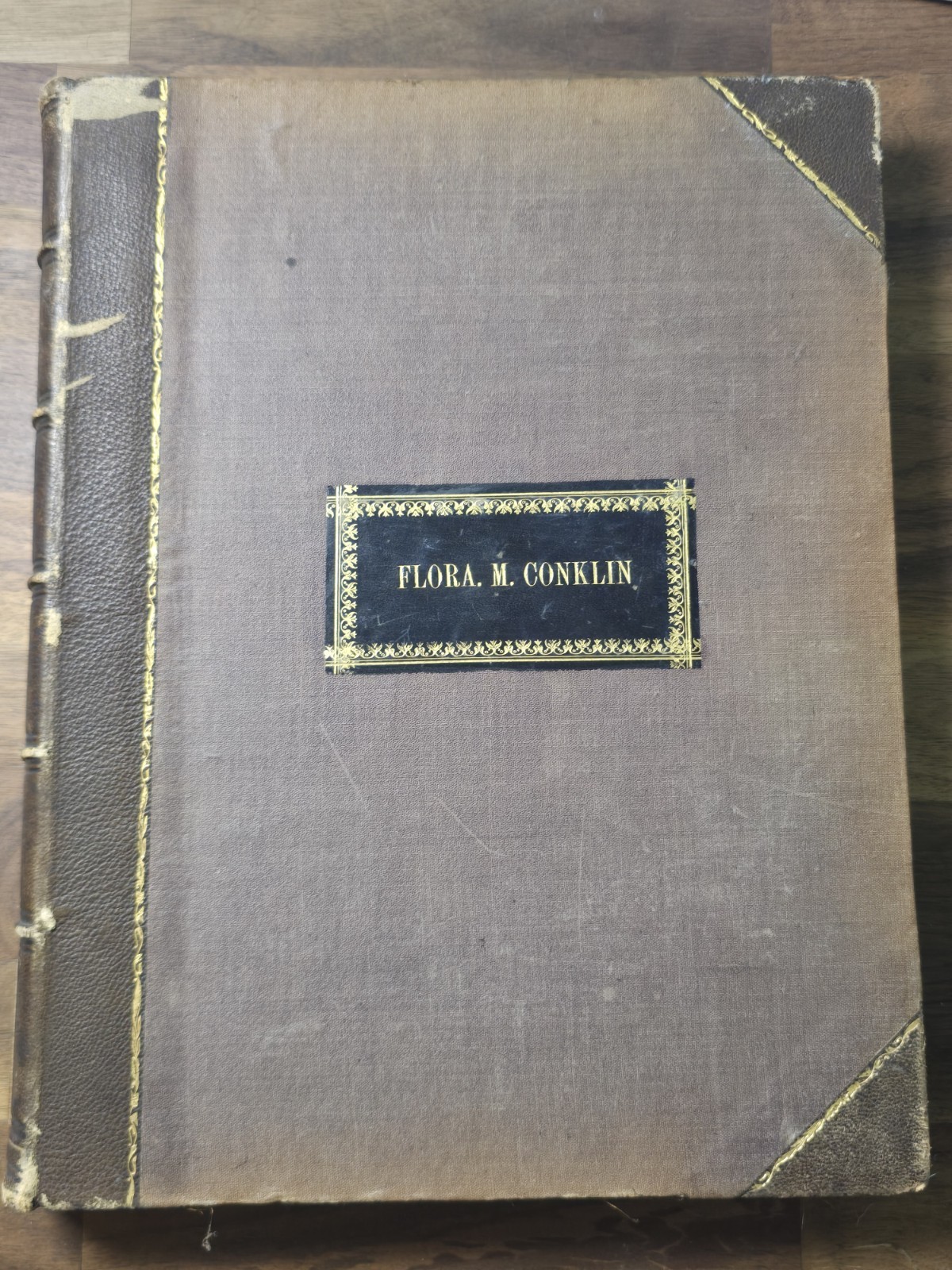 Vintage 1850s Music Piano Sheet Book Embossed Opera 19th Century