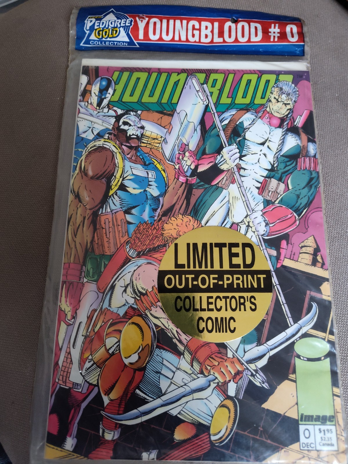 YOUNGBLOOD #0 PEDIGREE Gold LIMITED OUT OF PRINT COLLECTOR'S COMIC SEALED IMAGE