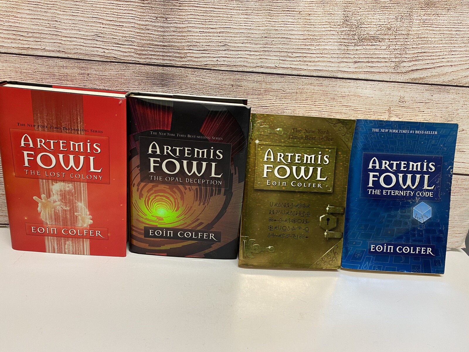 ARTEMIS FOWL EOIN COLFER SET OF 4 BOOKS 2 HC AND 2 PAPERBACK