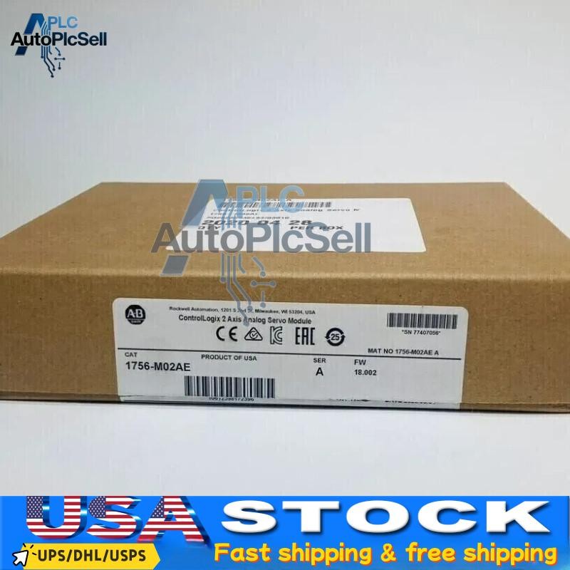 1PC Factory Sealed AB 1756-M02AE ControlLogix 2-Axis Analog Servo Module NEW . 1PC Factory Sealed AB 1756-M02AE ControlLogix 2-Axis Analog Servo Module NEW .