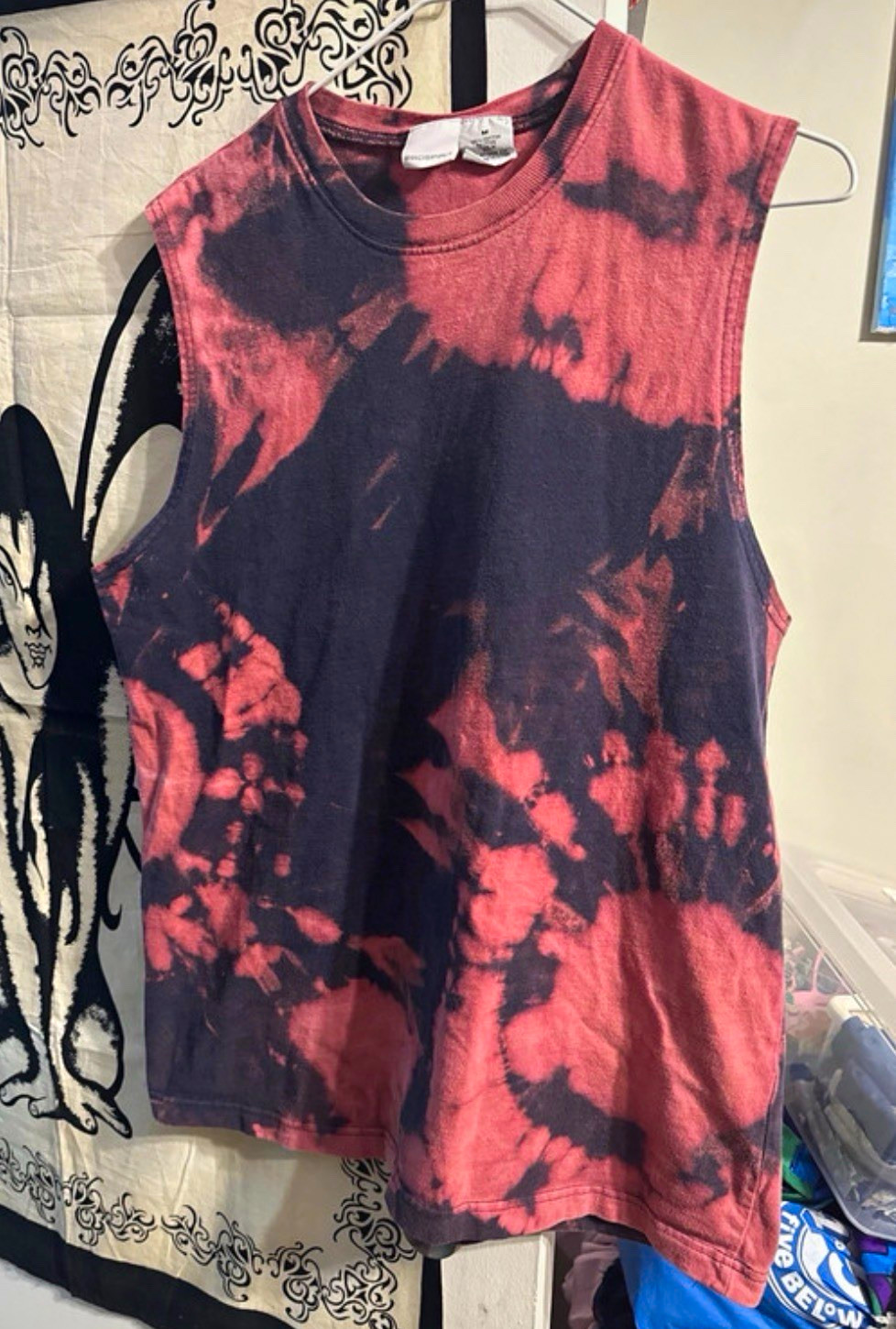 bleach Dye Tank Top M Crew Neck 100% Cotton bleach Dye Tank Top M Crew Neck 100% Cotton