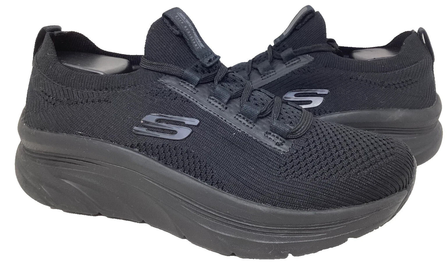 Skechers Women's Work RF D'Lux Walker Ozema Lace Up Shoes Black Size:7 118A