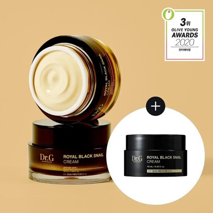 Dr.G Royal Black Snail Cream 50mL + 15mL Set