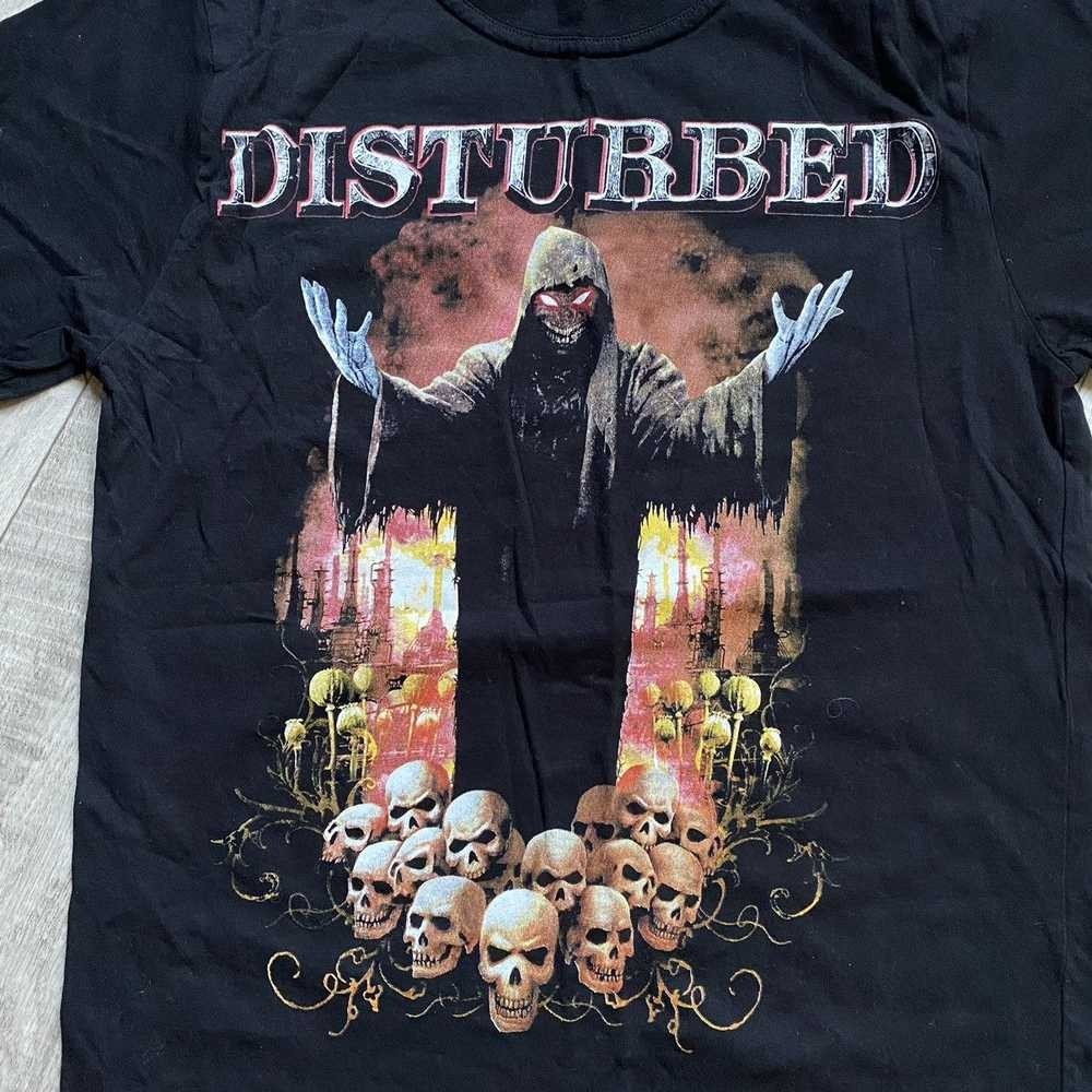 Vintage Disturbed Band Crazy Skull Cotton Black All Size Unisex T Shirt AG483
