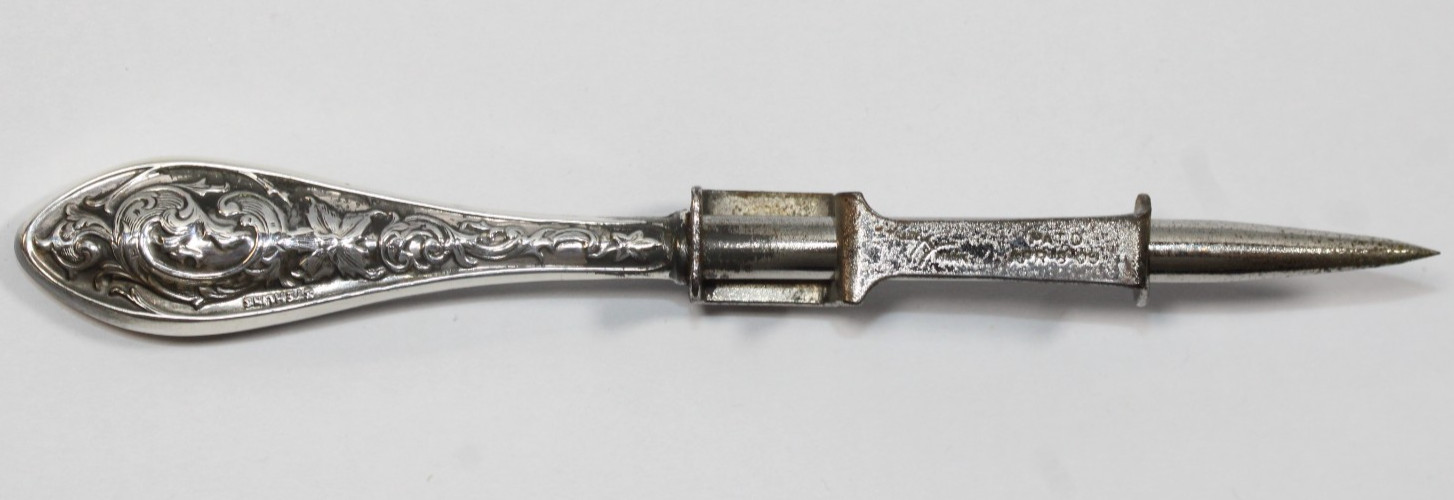 Antique Sterling Silver  Sewing Awl Stiletto   # 0515