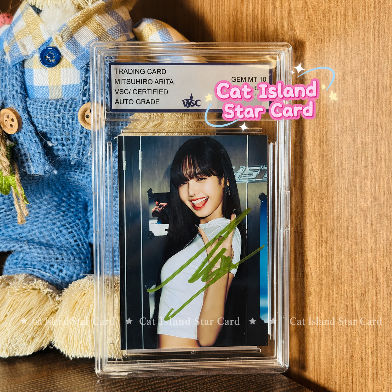 Lisa BLACKPINK Signed 3 Inch Photo Kpop Music Collectible Christmas Gift Fans