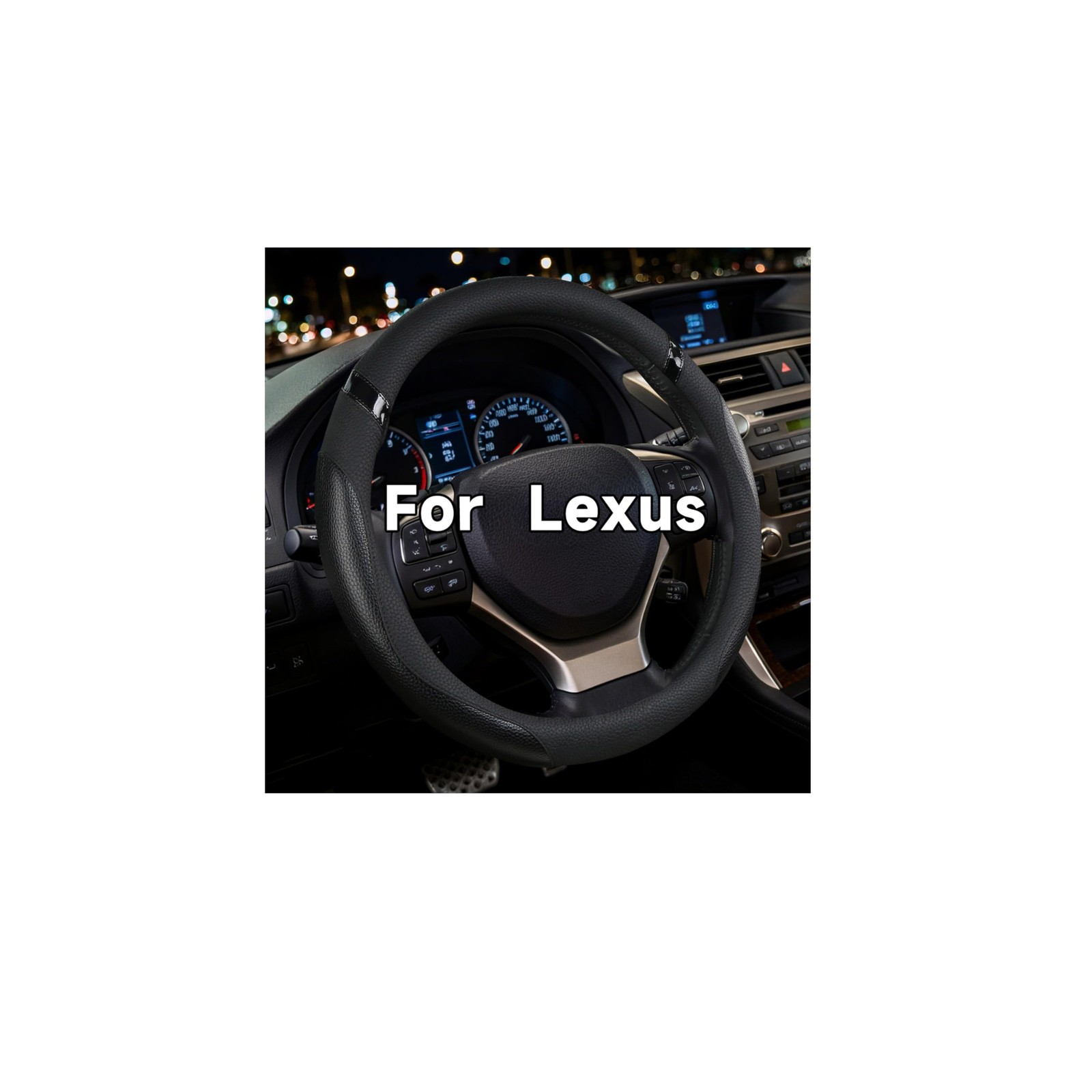 OHHMNKK Steering Wheel Cover Customized Fit for Lexus RX270 RX330 RX350 RX400...