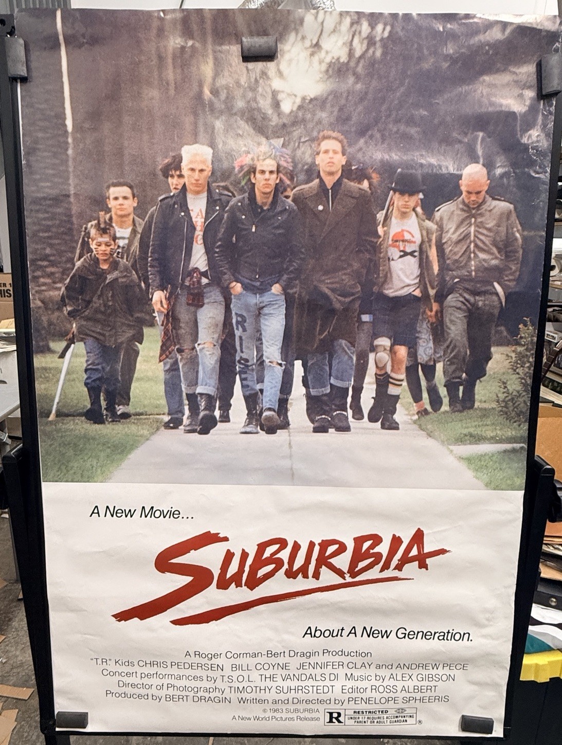 RARE ORIGINAL 1983 'SUBURBIA' MOVIE POSTER