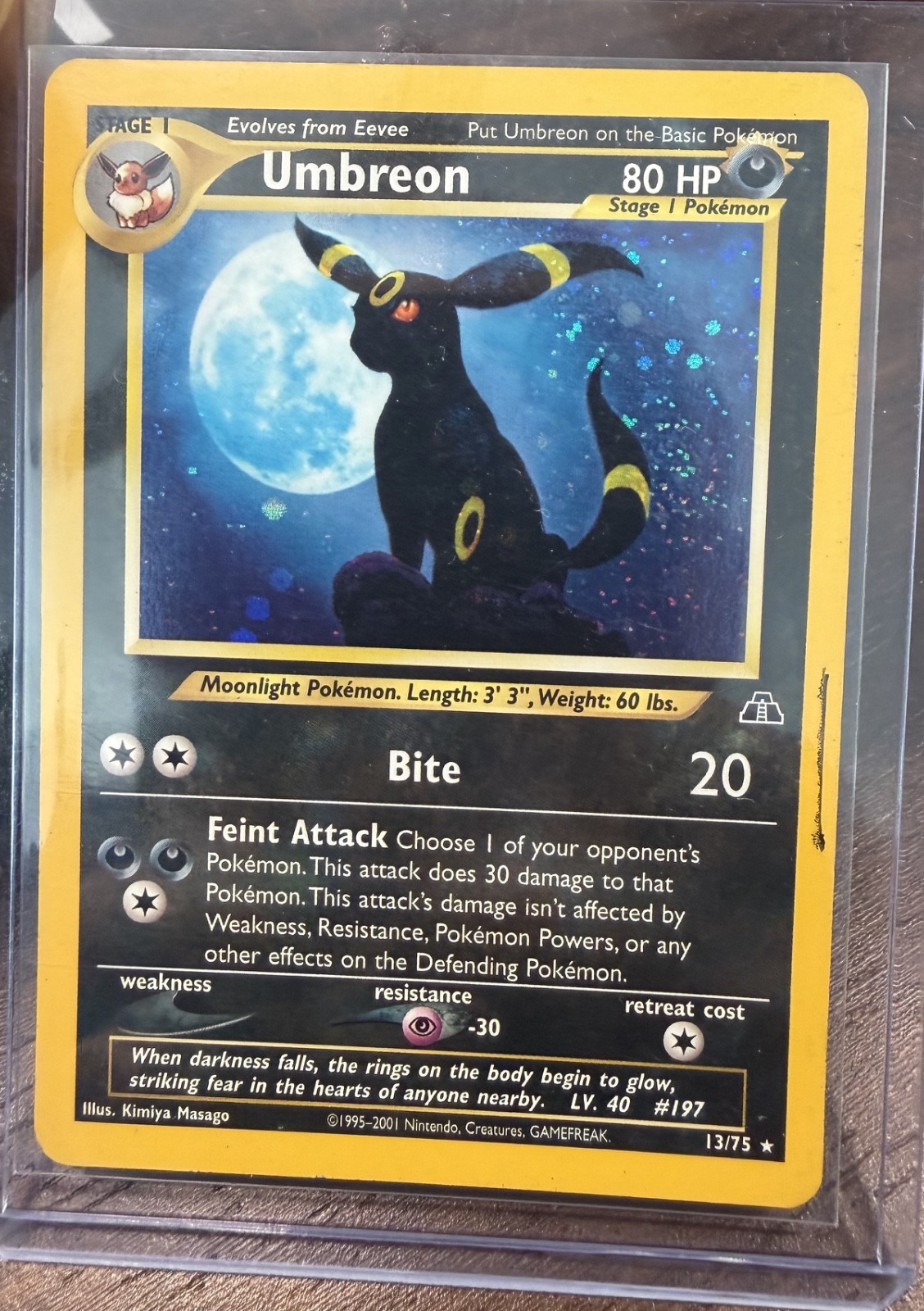 Umbreon 13/75 Neo Discovery Holo Umbreon 13/75 Neo Discovery Holo
