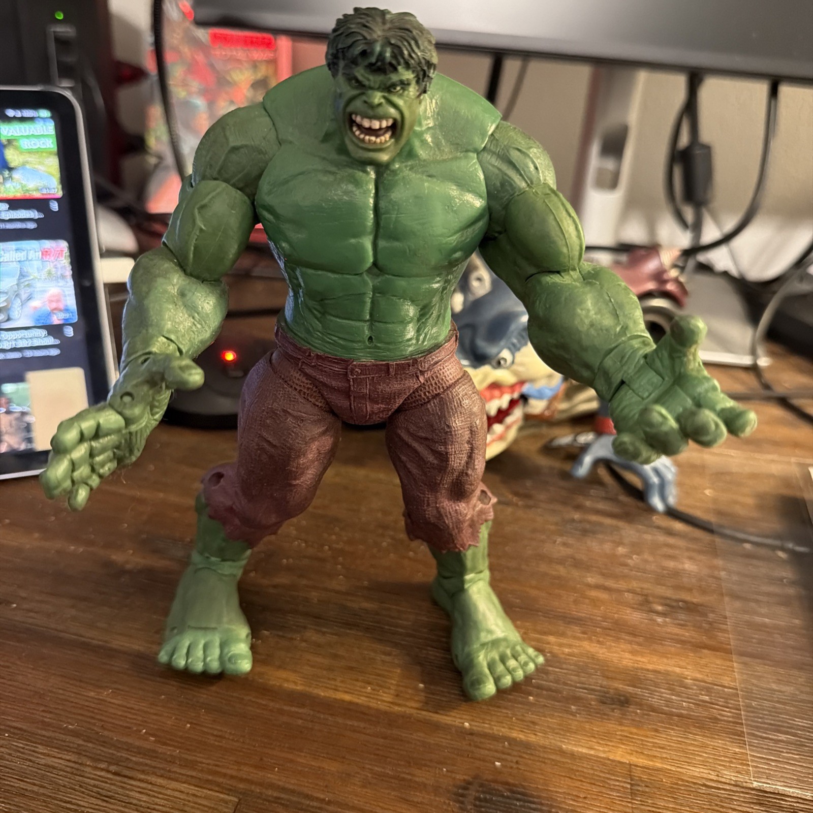 Marvel Legends Face Off Hulk Action Figure 2006 Toy Biz Open Mouth Variant Face Marvel Legends Face Off Hulk Action Figure 2006 Toy Biz Open Mouth Variant Face