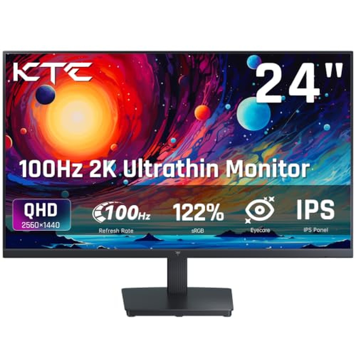 KTC 24 Inch QHD 100Hz Computer Monitor, IPS Monitor 2K 1440P, H24T27 QHD 120Hz KTC 24 Inch QHD 100Hz Computer Monitor, IPS Monitor 2K 1440P, H24T27 QHD 120Hz