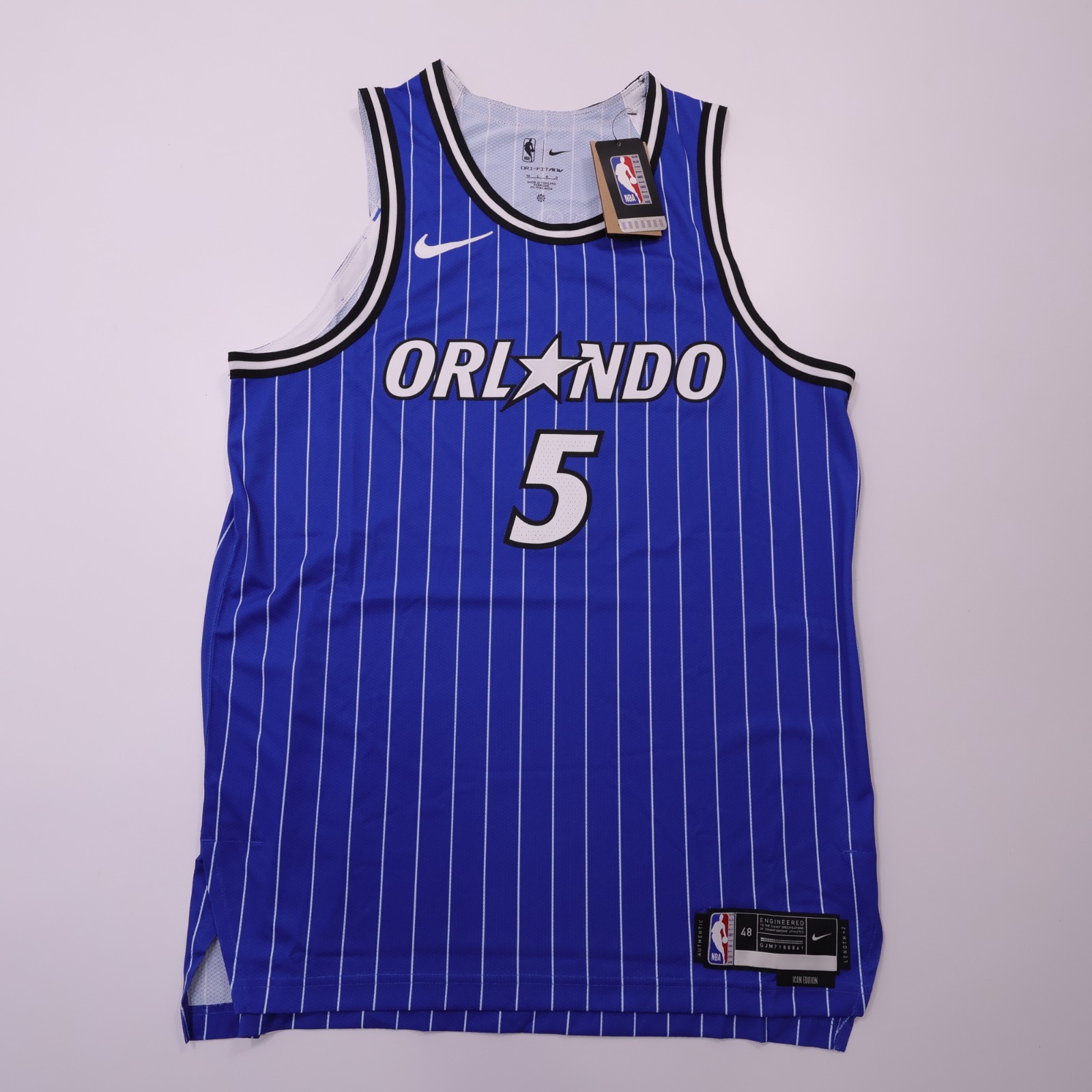 Nike Paolo Banchero #5 Magic Dri-FIT ADV Authentic Jersey 48 L Blue NWT Nike Paolo Banchero #5 Magic Dri-FIT ADV Authentic Jersey 48 L Blue NWT