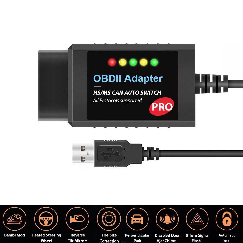 FOR Scan ELM327 OBD2 USB Diagnostic Scan Tool For Ford Lincoln Mazda HS/MS-CAN