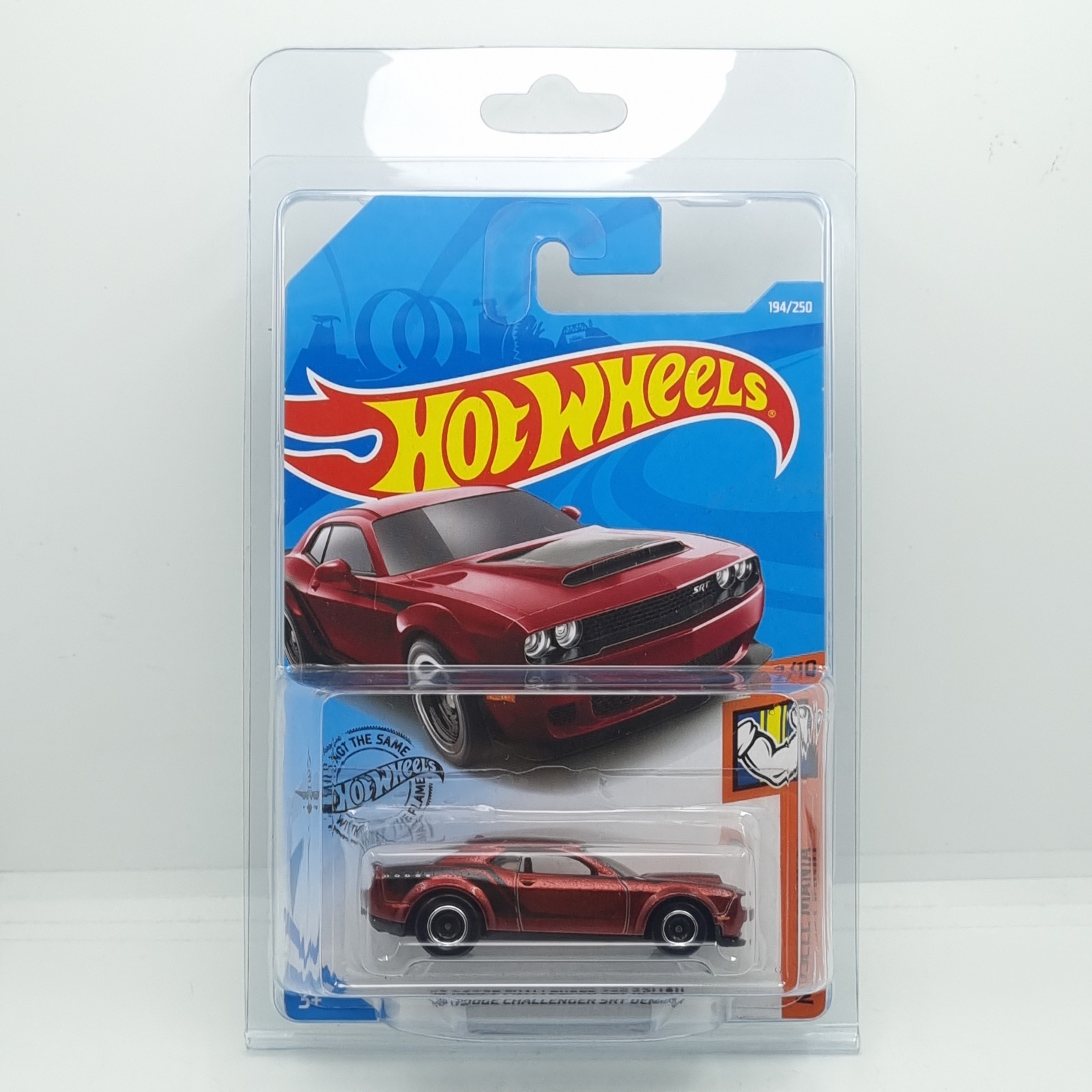 Hot Wheels 2019 Super Treasure Hunt '18 Dodge Challenger SRT Demon W/ Protector