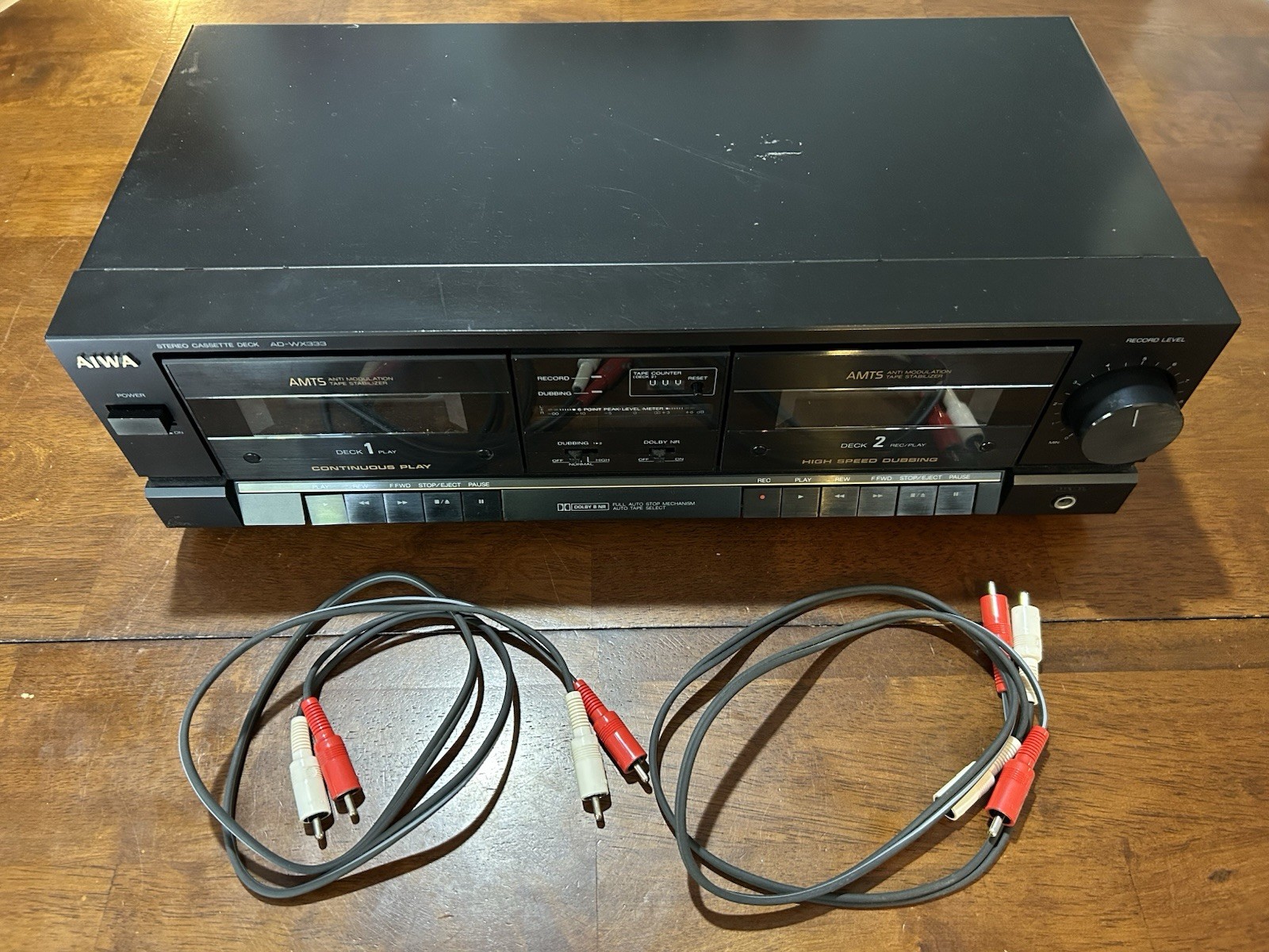 AIWA AD-WX333U Stereo Cassette Deck - Tested & Working READ AIWA AD-WX333U Stereo Cassette Deck - Tested & Working READ
