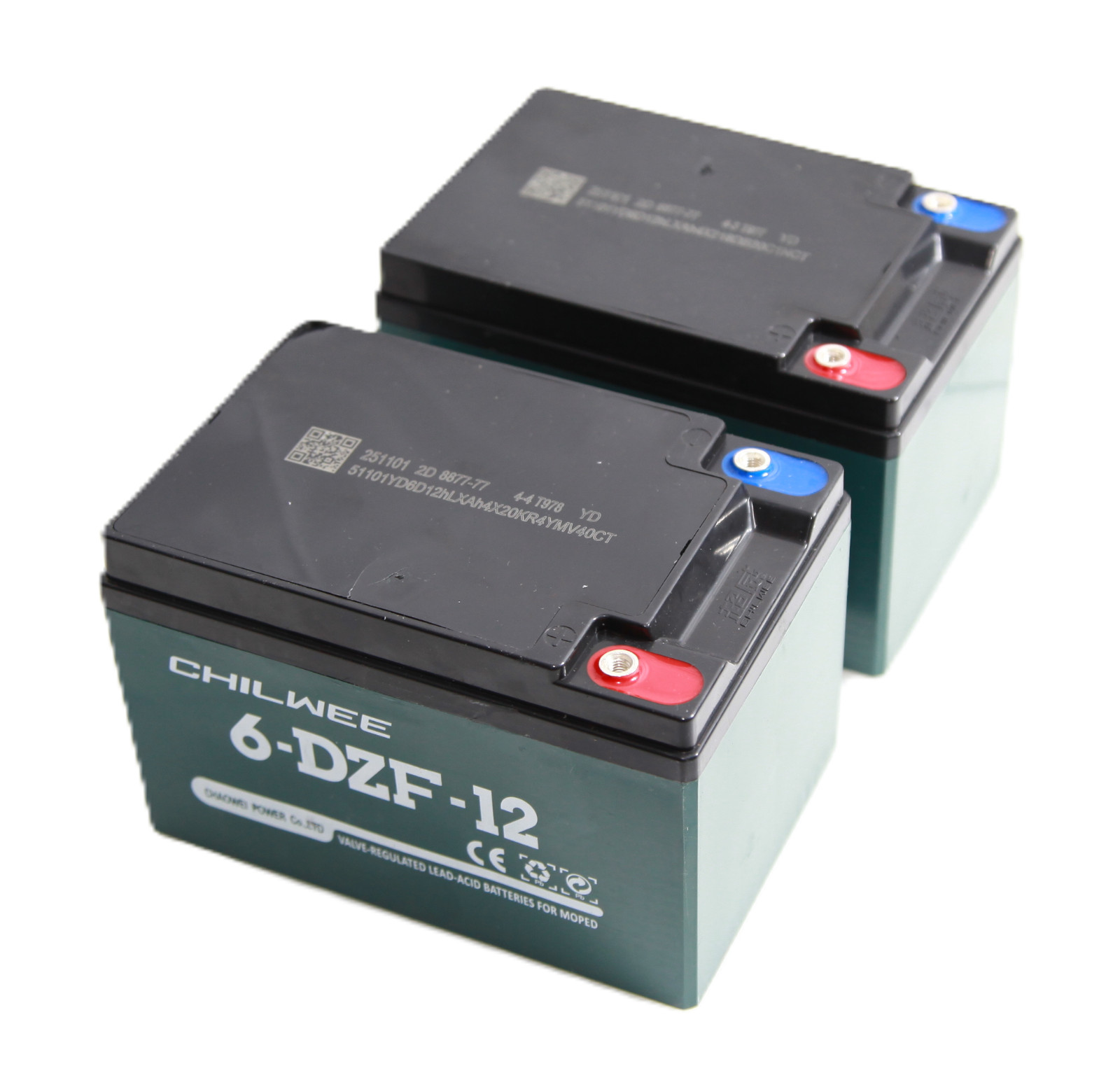 2pcs 6-DZF-12 12V 12Ah Battery Replacement for Quad Electric Scooter Go Kart