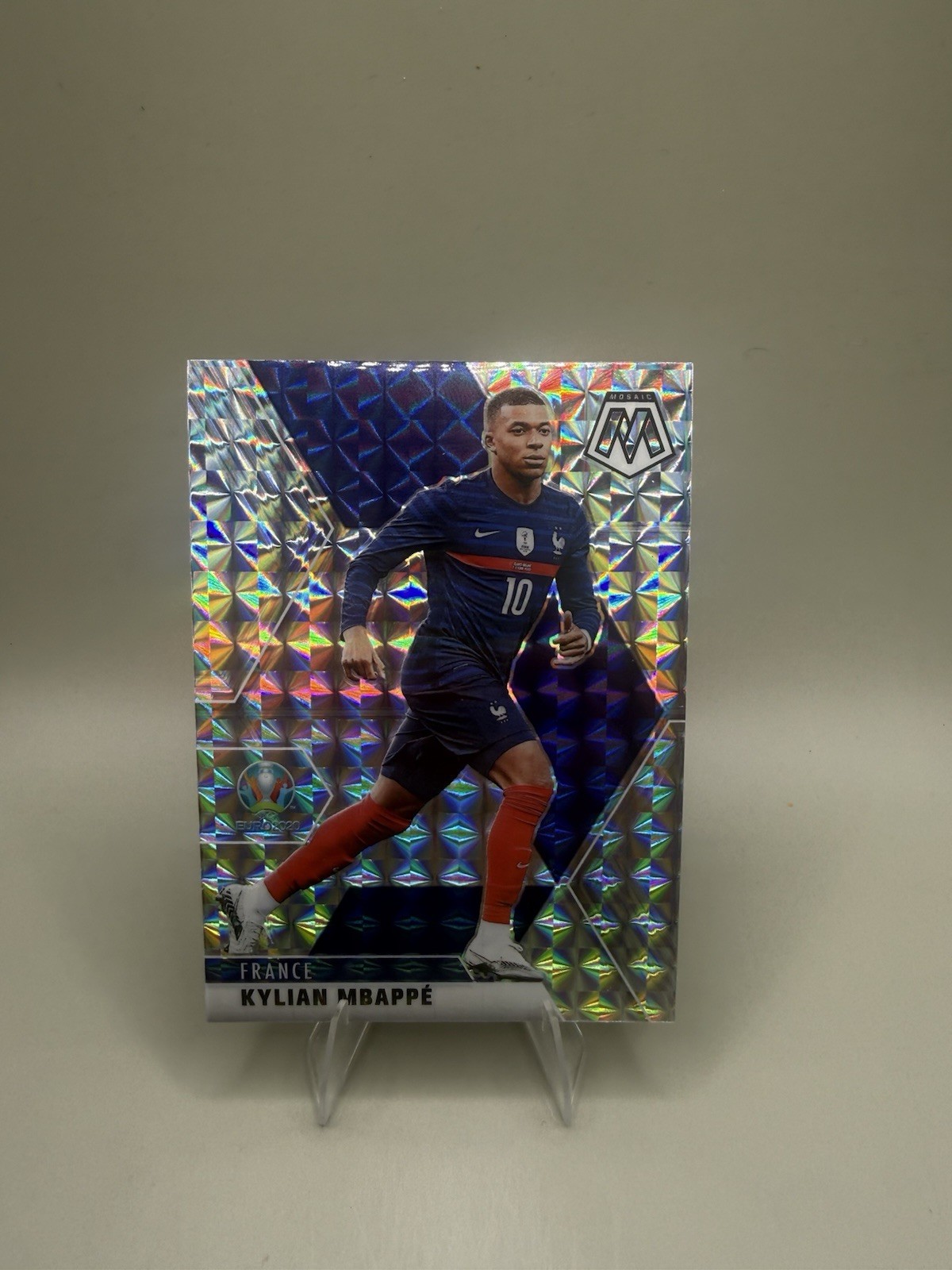 2021 Panini Mosaic UEFA Euro 2020 - Kylian Mbappe #112 Silver Mosaic Prizm 2021 Panini Mosaic UEFA Euro 2020 - Kylian Mbappe #112 Silver Mosaic Prizm