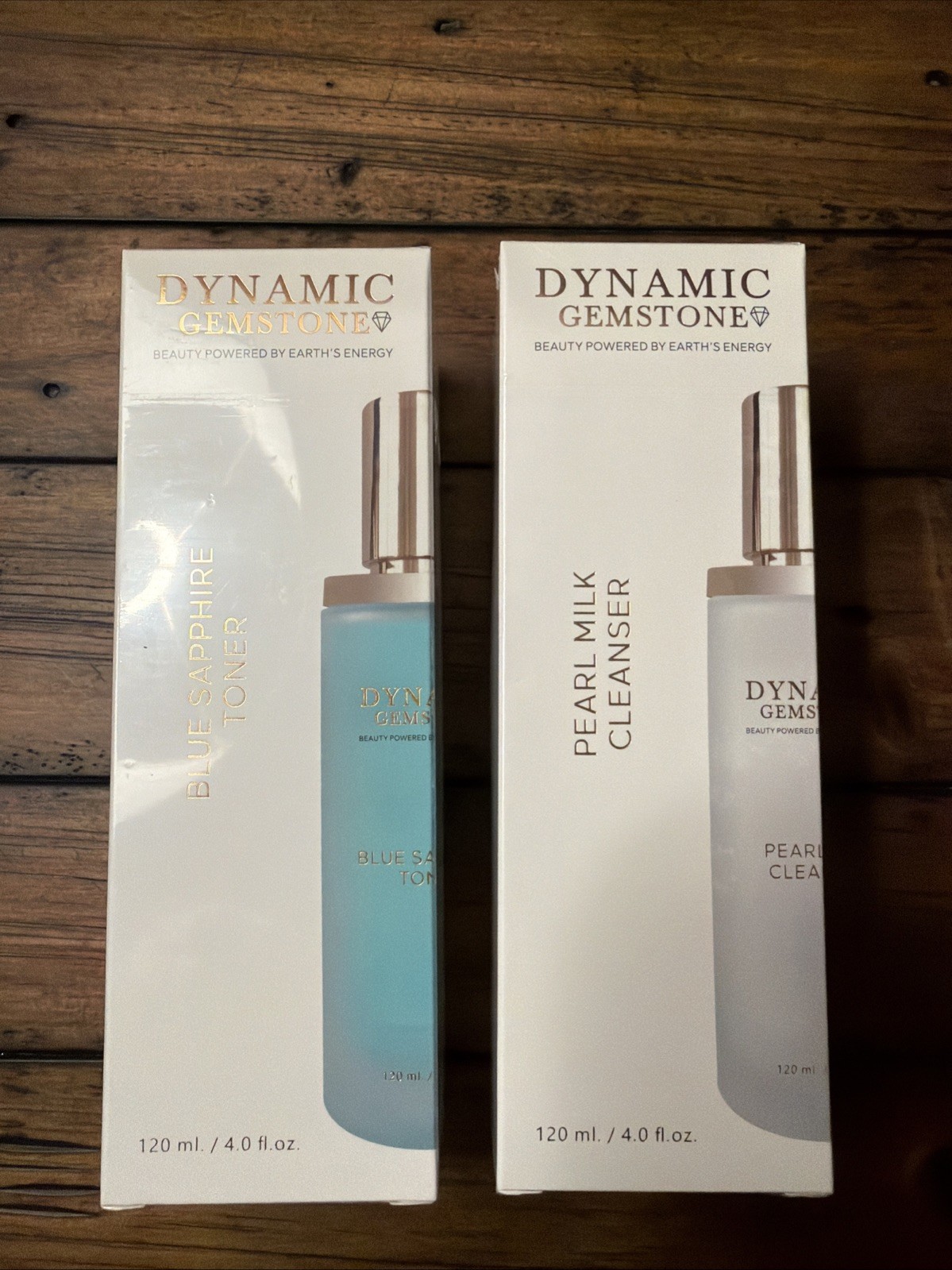 Dynamic Gemstone Pearl Milk Cleanser And Blue Sapphire Toner