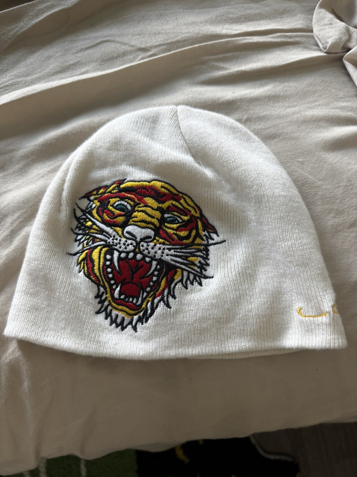Vintage Y2K Ed Hardy by Christian Audigier Lion Hat Beanie Tattoo Jnco