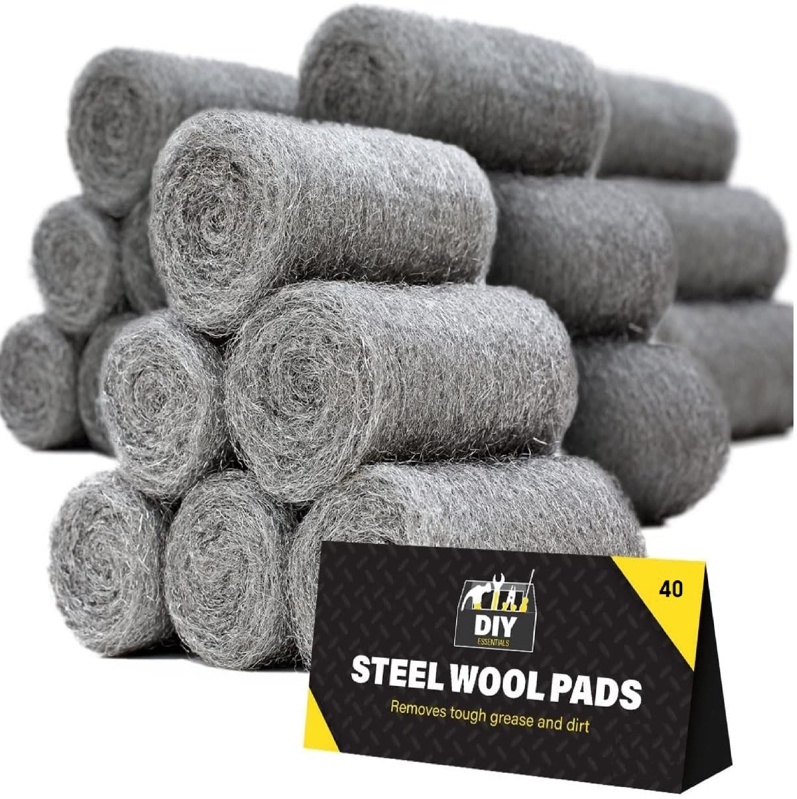 0000 Steel Wool for Mice Control - 40 Pack Fine Grade Stainless Steel Wool for F