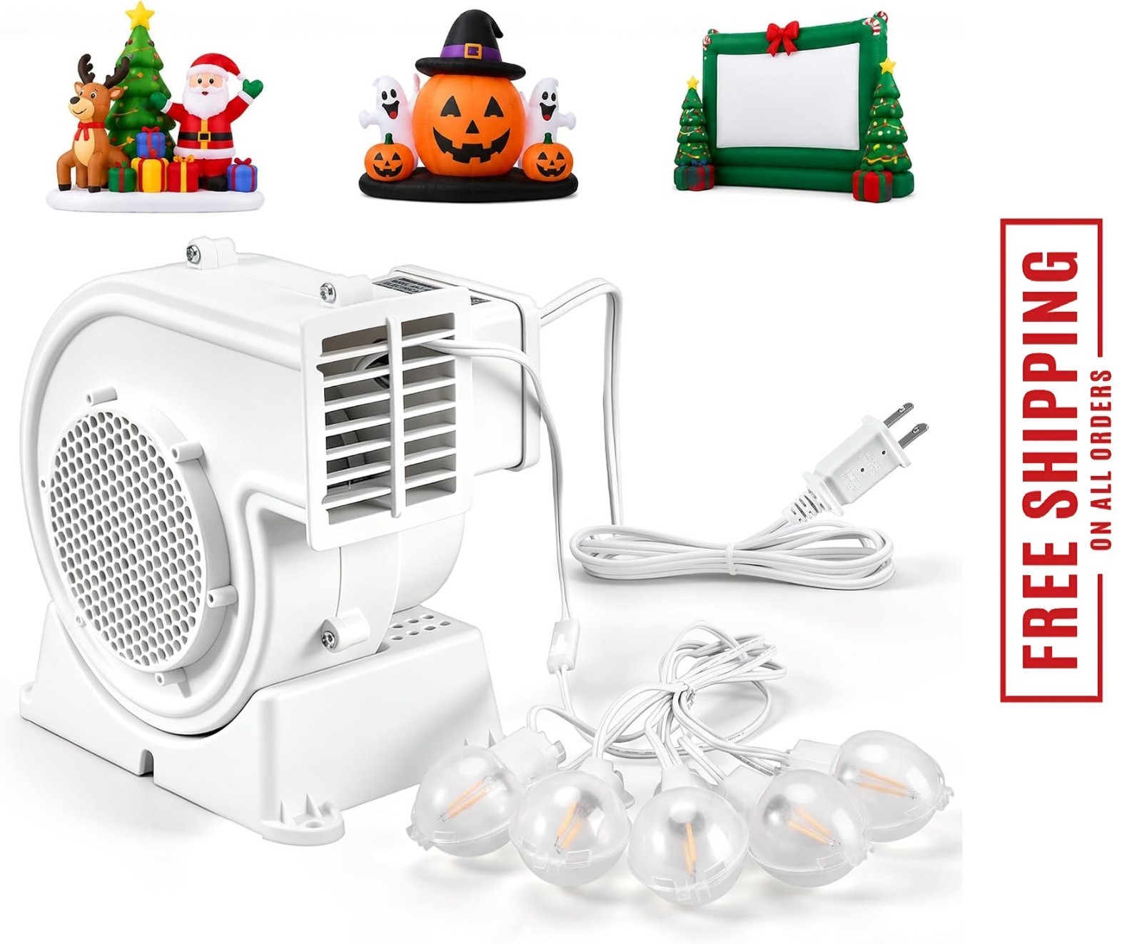 Ah-3 100W Air Blower for Inflatables with 5 LED String Light