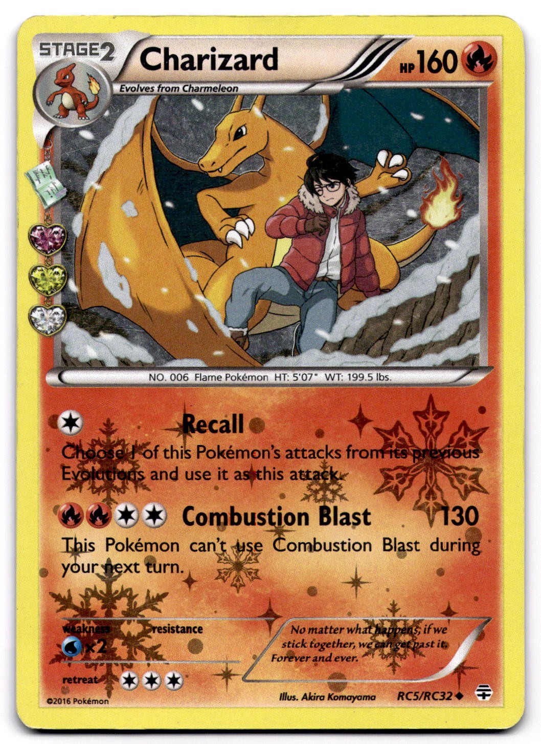 Charizard RC5/RC32 XY Generations Radiant Collection Uncommon Pokemon Card - MP