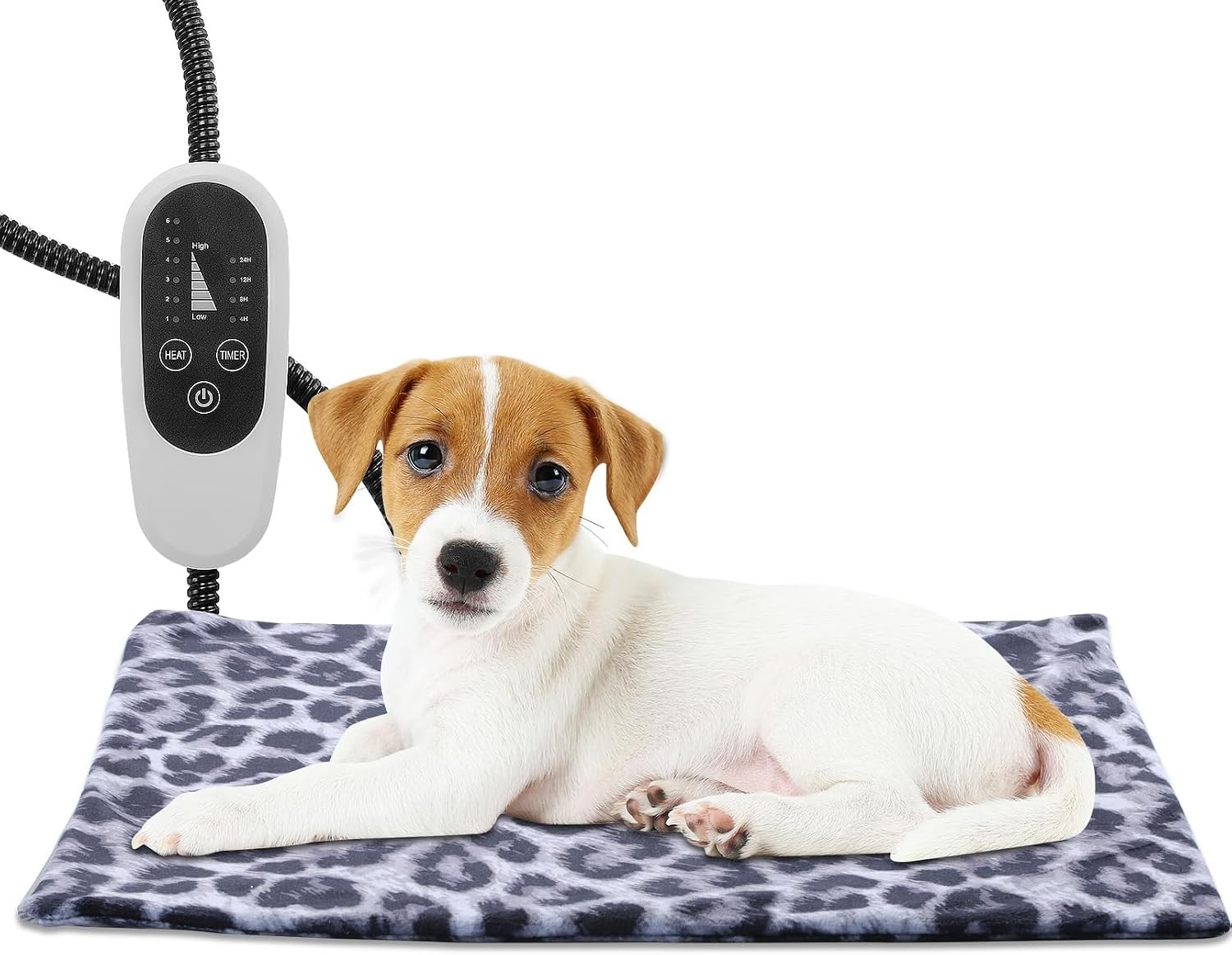 Pet Heating Pad Heated Cat Bed Indoor  6 Temperature Adjustable Pet Heating Pads
