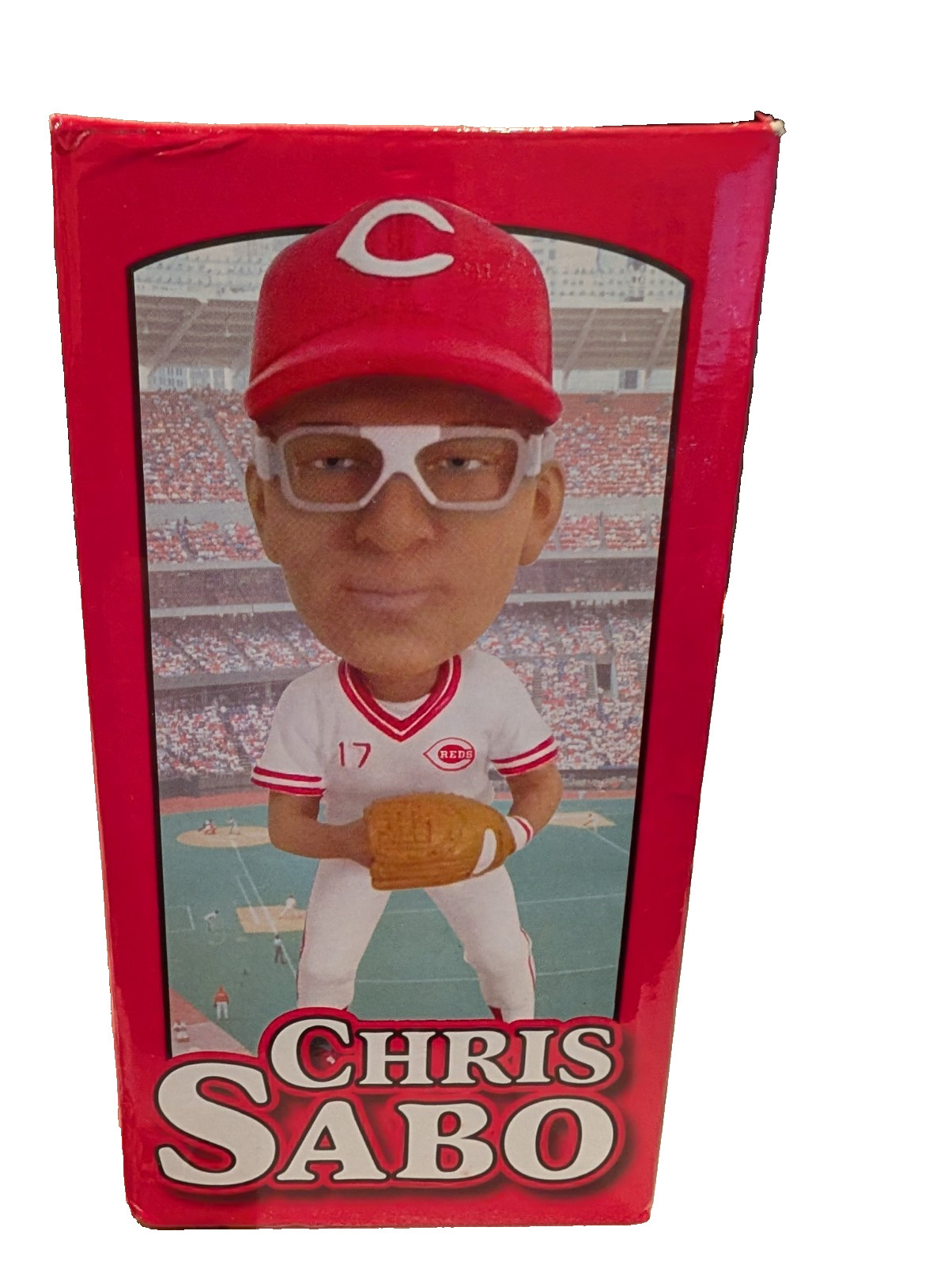 New Cincinnati Reds Chris Sabo Bobblehead In Box New Cincinnati Reds Chris Sabo Bobblehead In Box